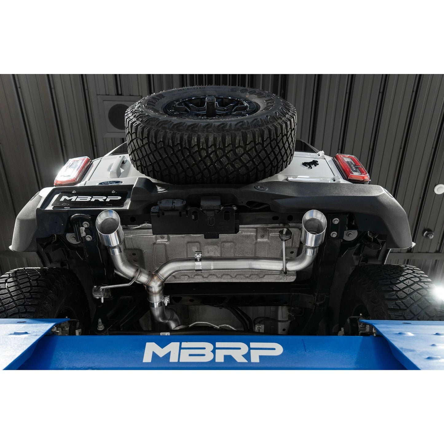 MBRP 21-22 Ford Bronco 2.3/2.7L EcoBoost 2/4-Dr 3in Catback Dual Split Rear Exit Aluminized Steel