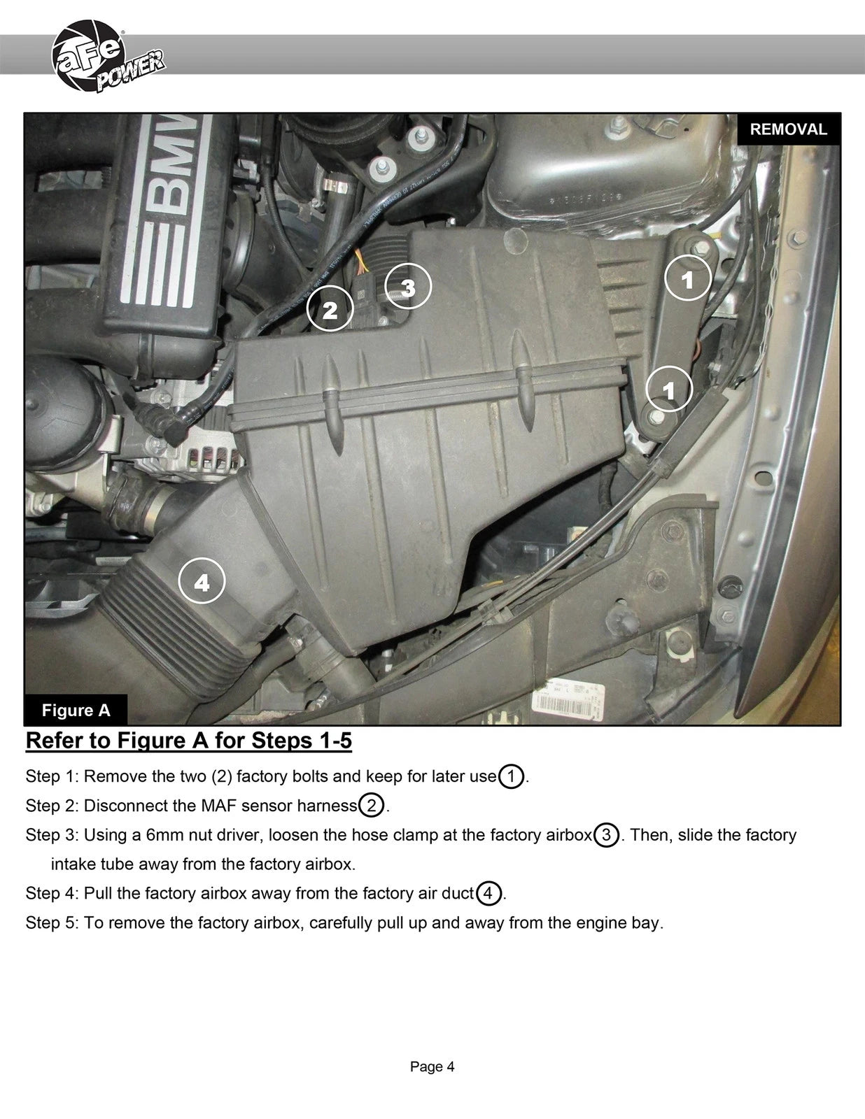 aFe POWER Magnum FORCE Stage-2 Pro Dry S Cold Air Intake System 06-13 BMW 3 Series L6-3.0L Non Turbo