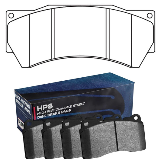 Hawk Performance Alcon Mono 6, Model 4497 HPS Street Brake Pads