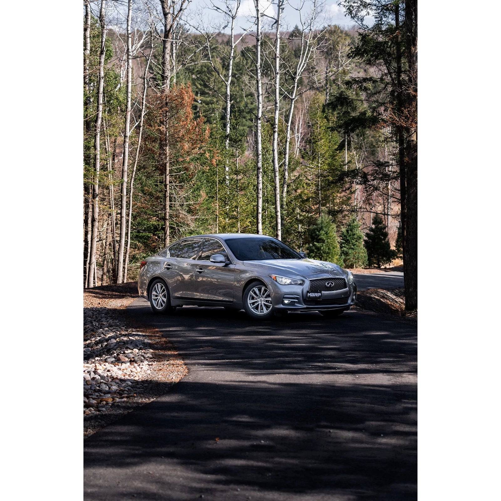 MBRP 16-22 Infiniti Q50 3.0L RWD/AWD 3in Cat-Back Dual Split Rear Street Version T304