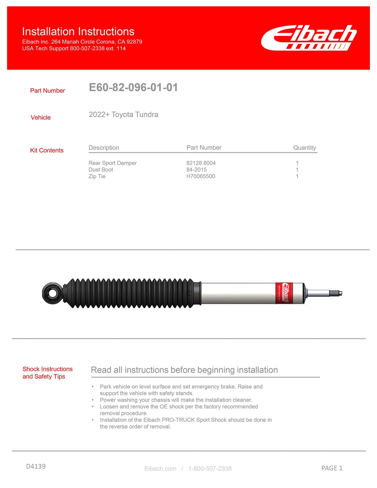 Eibach 22-24 Toyota Tundra TRD Pro Crew Cab 3.4L i-FORCE MAX Hybrid 4WD XK70 Pro-Truck Lift Stage 2