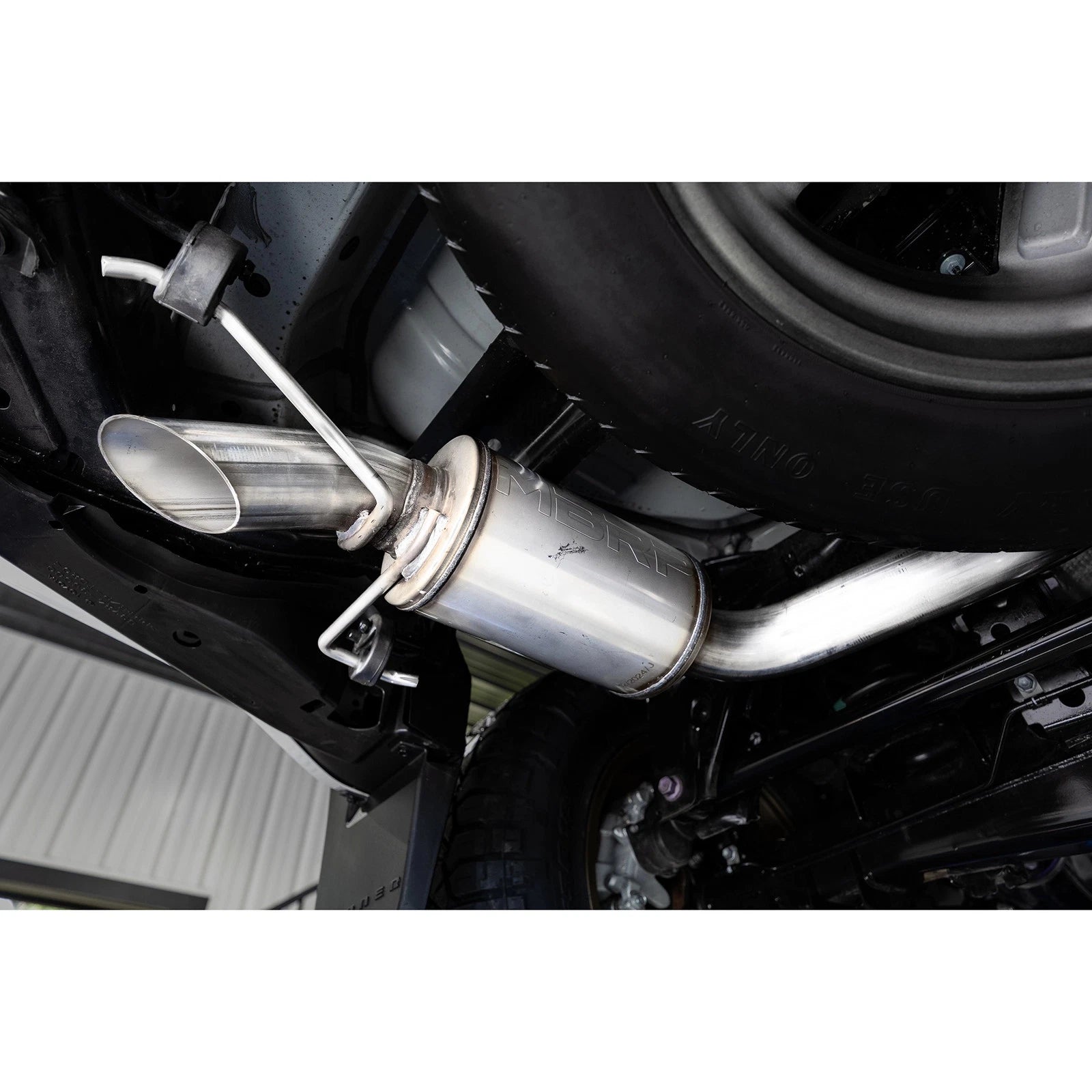 MBRP MBRP 25-26 Toyota 4Runner 2.4L 3in Cat-Back Single Rear High-Clearance Turn Down - AL