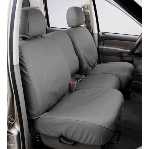 Covercraft 19-24 Chevrolet Silverado Polycotton SeatSaver Custom Front Row Seat Covers - Grey