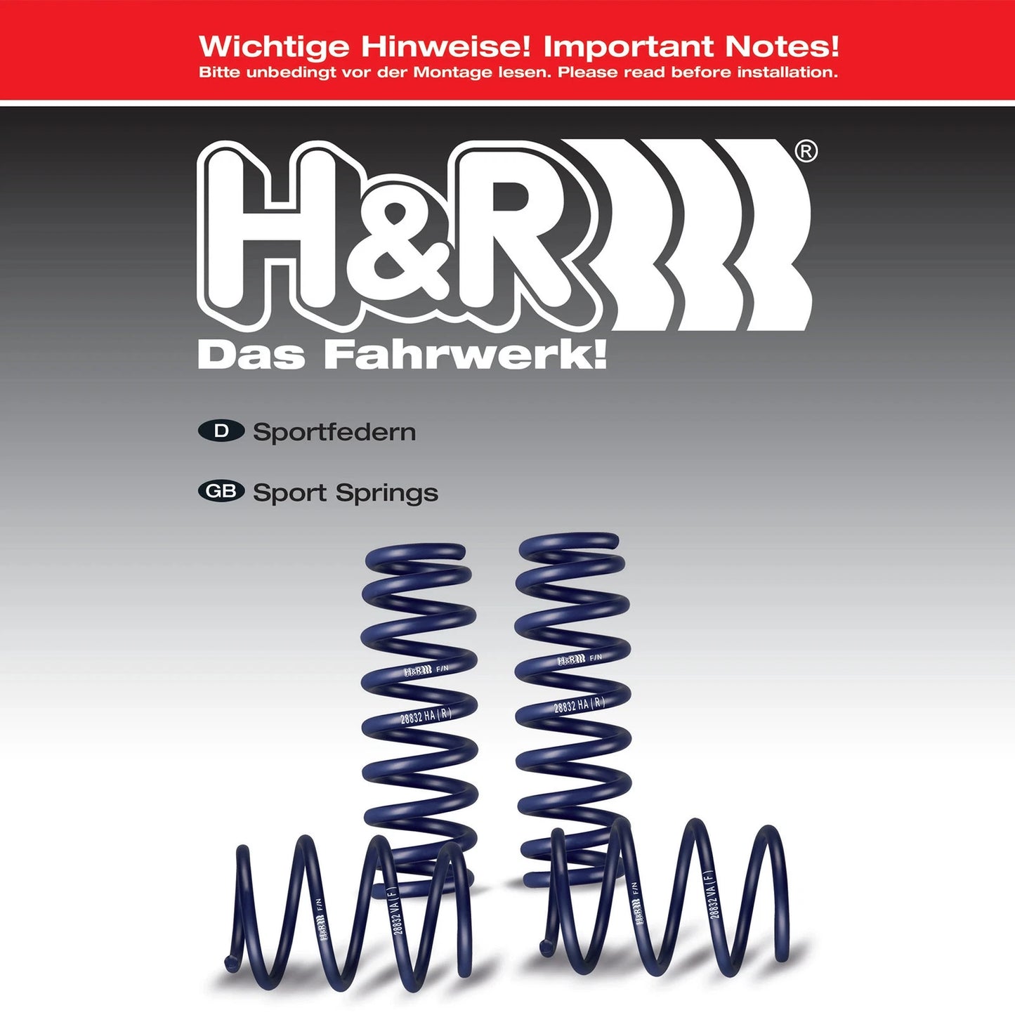 H&R 02-05 Volkswagen Passat W8 Sedan/Wagon Sport Spring