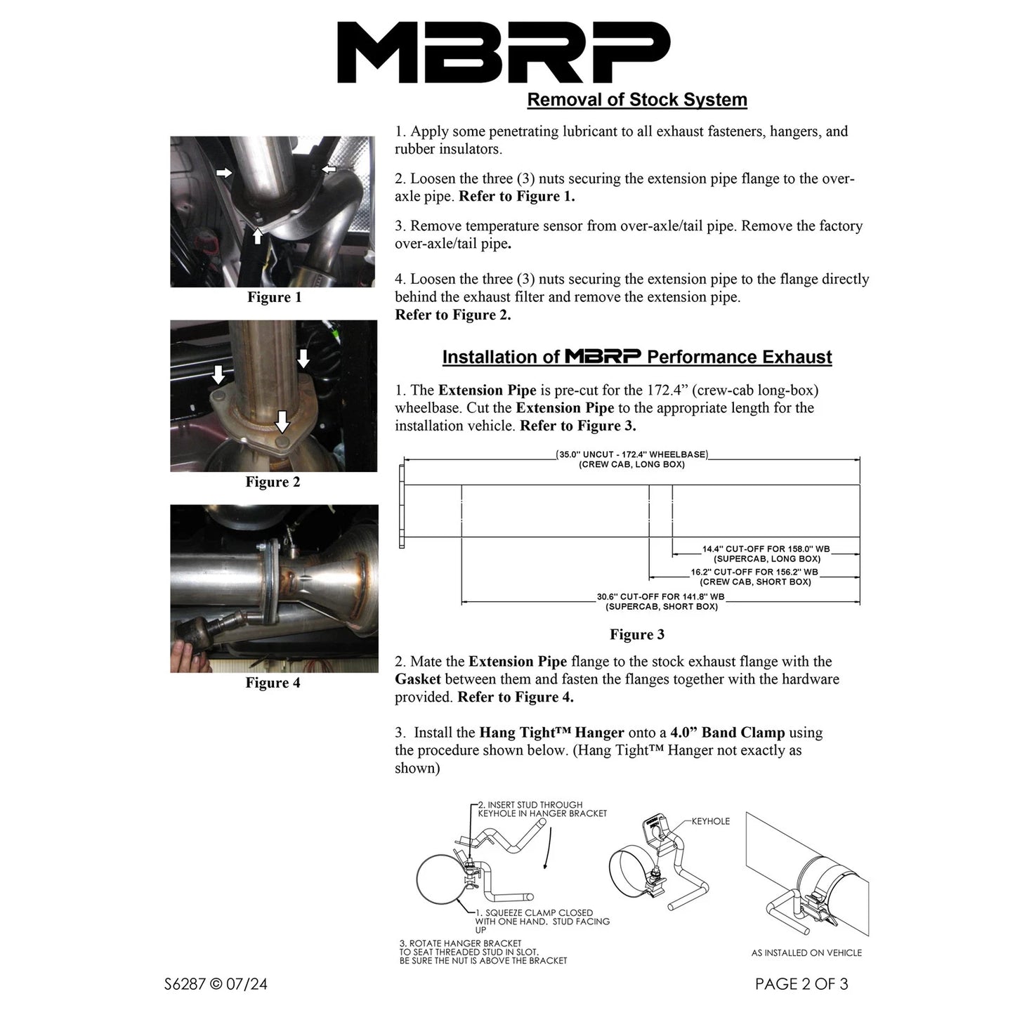 MBRP 2015 Ford F250/350/450 6.7L 4in Single Side Exit T409 Exhaust Includes 5in Tip