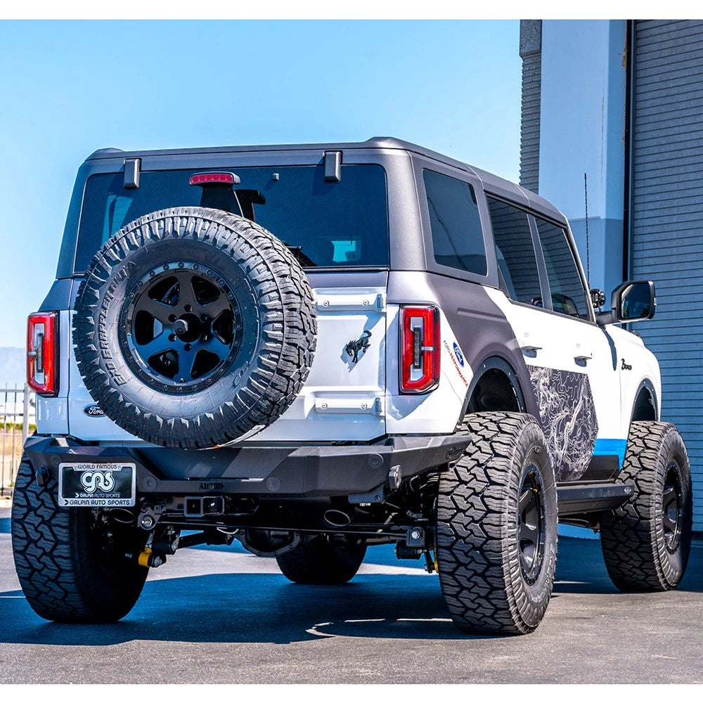Borla 21-22 Ford Bronco 2.3L 4WD ATAK Axle Back Exhaust w/ Black Coated Tips