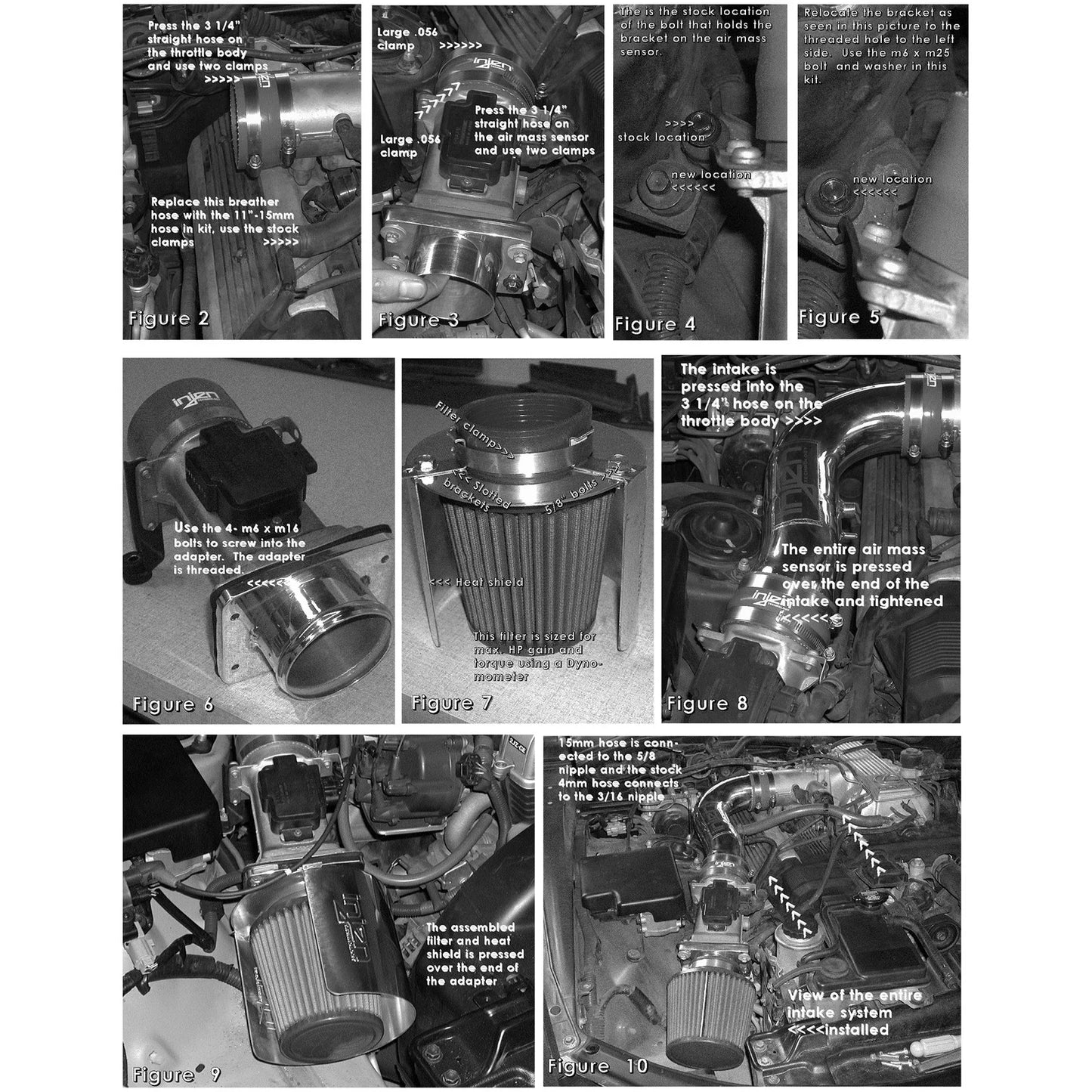 Injen 92-95 SC400 w/ Heat Shield Polished Short Ram Intake