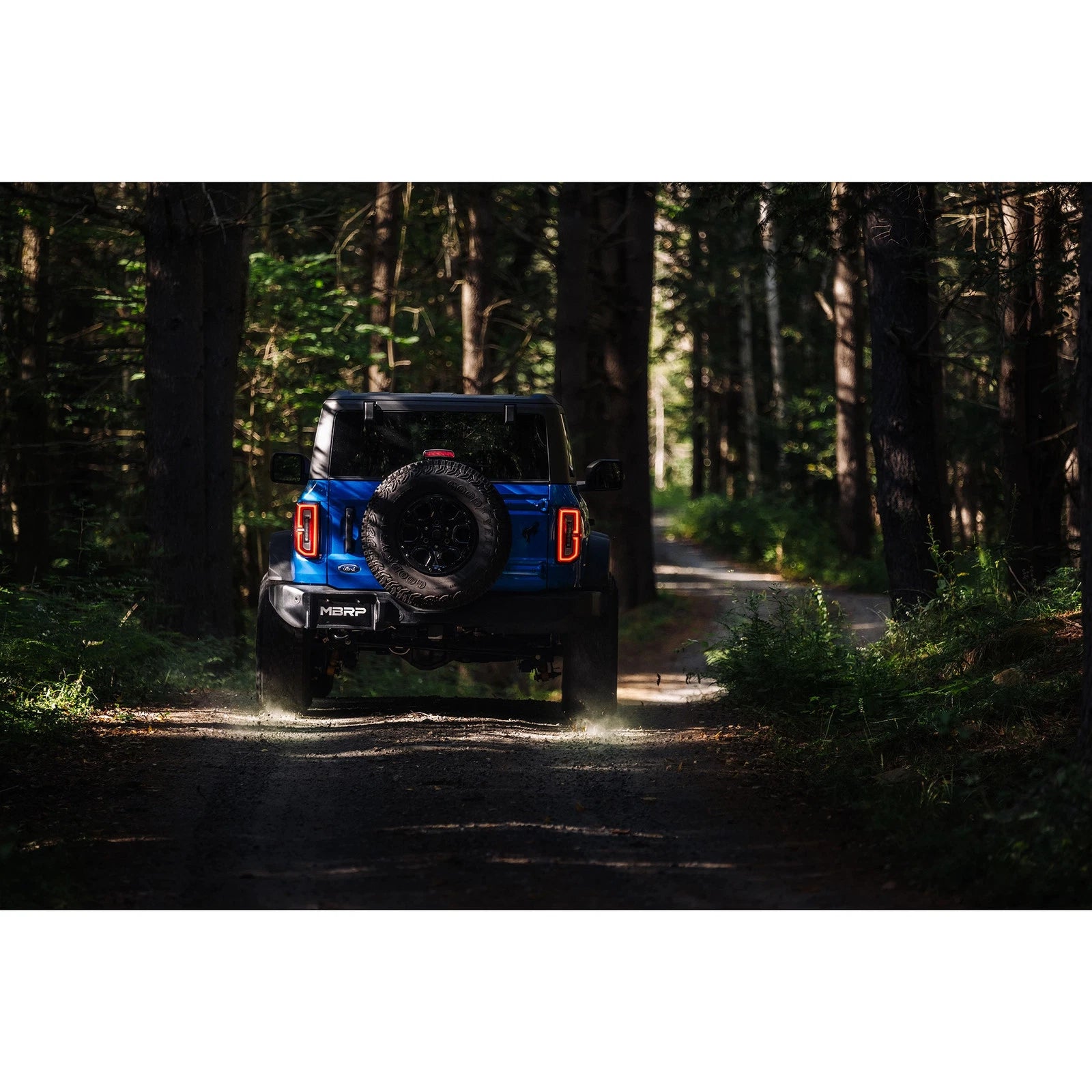 MBRP 2021-2023 Ford Bronco 2.3L/2.7L Aluminized Steel 3in Cat-Back, Single High Clearance Rear Exit