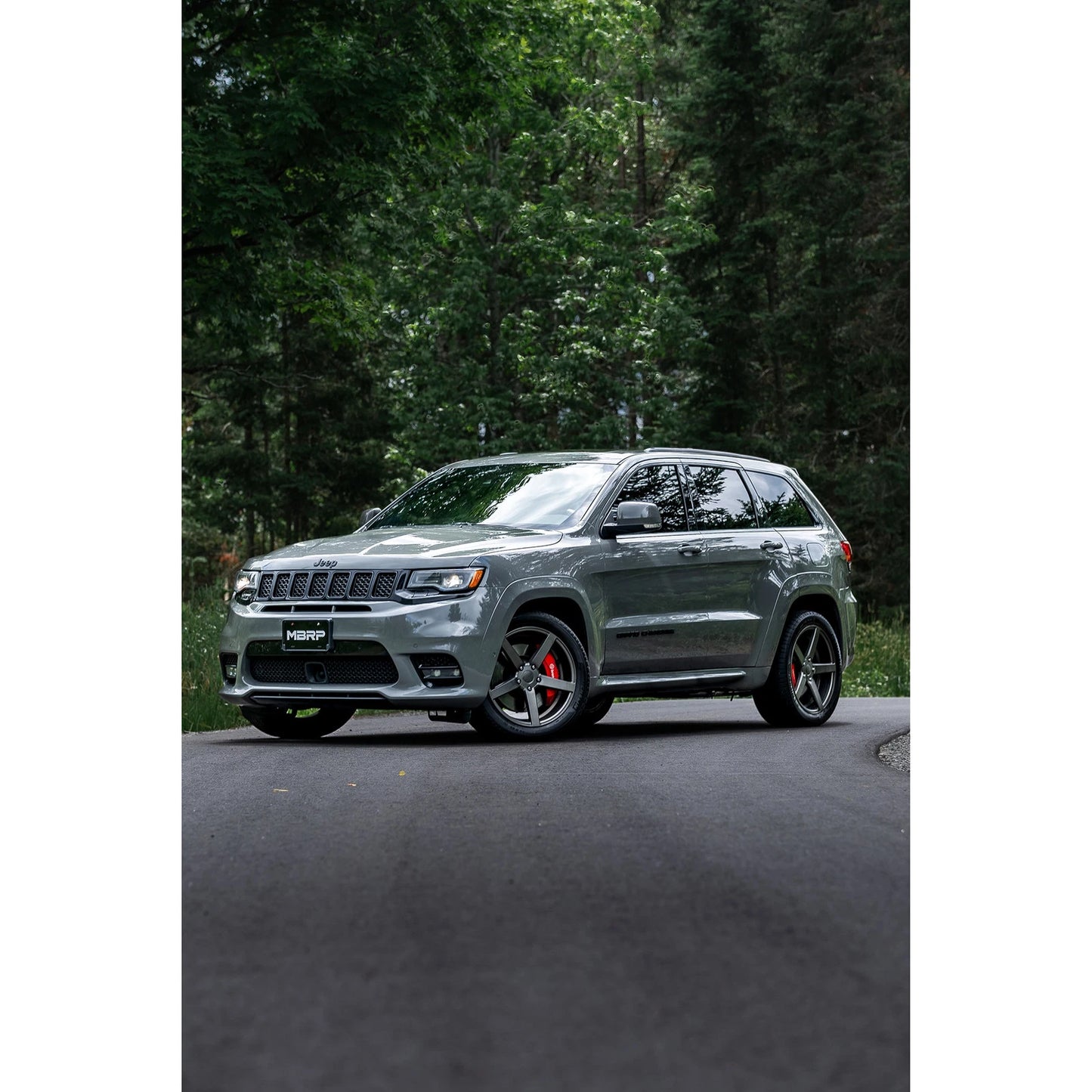 MBRP 2012+ Jeep Grand Cherokee SRT 6.4L 3in Dual Rear Exit T304SS Catback Exhaust - CF Tips