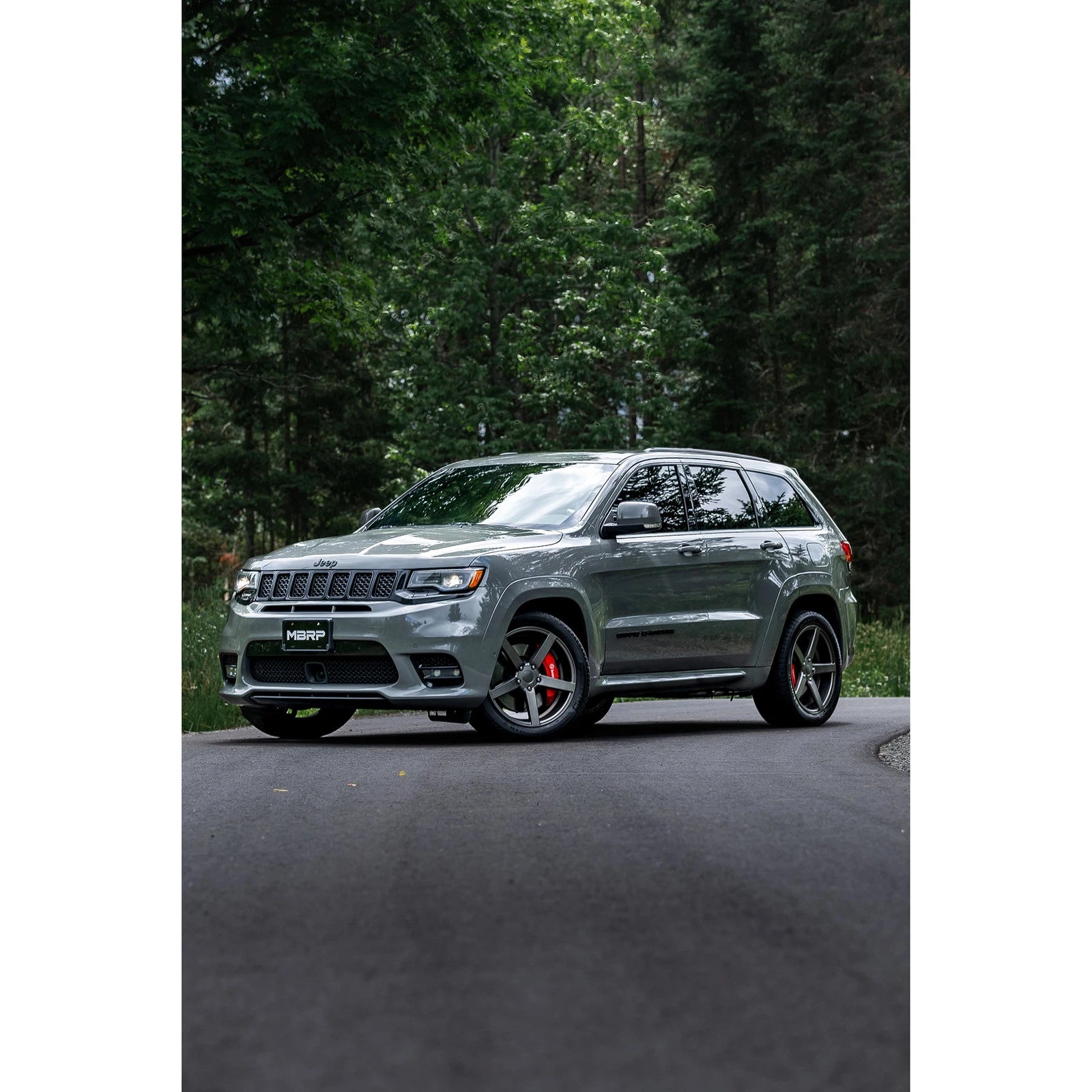 MBRP 2012+ Jeep Grand Cherokee SRT 6.4L 3in Dual Rear Exit T304SS Catback Exhaust - CF Tips