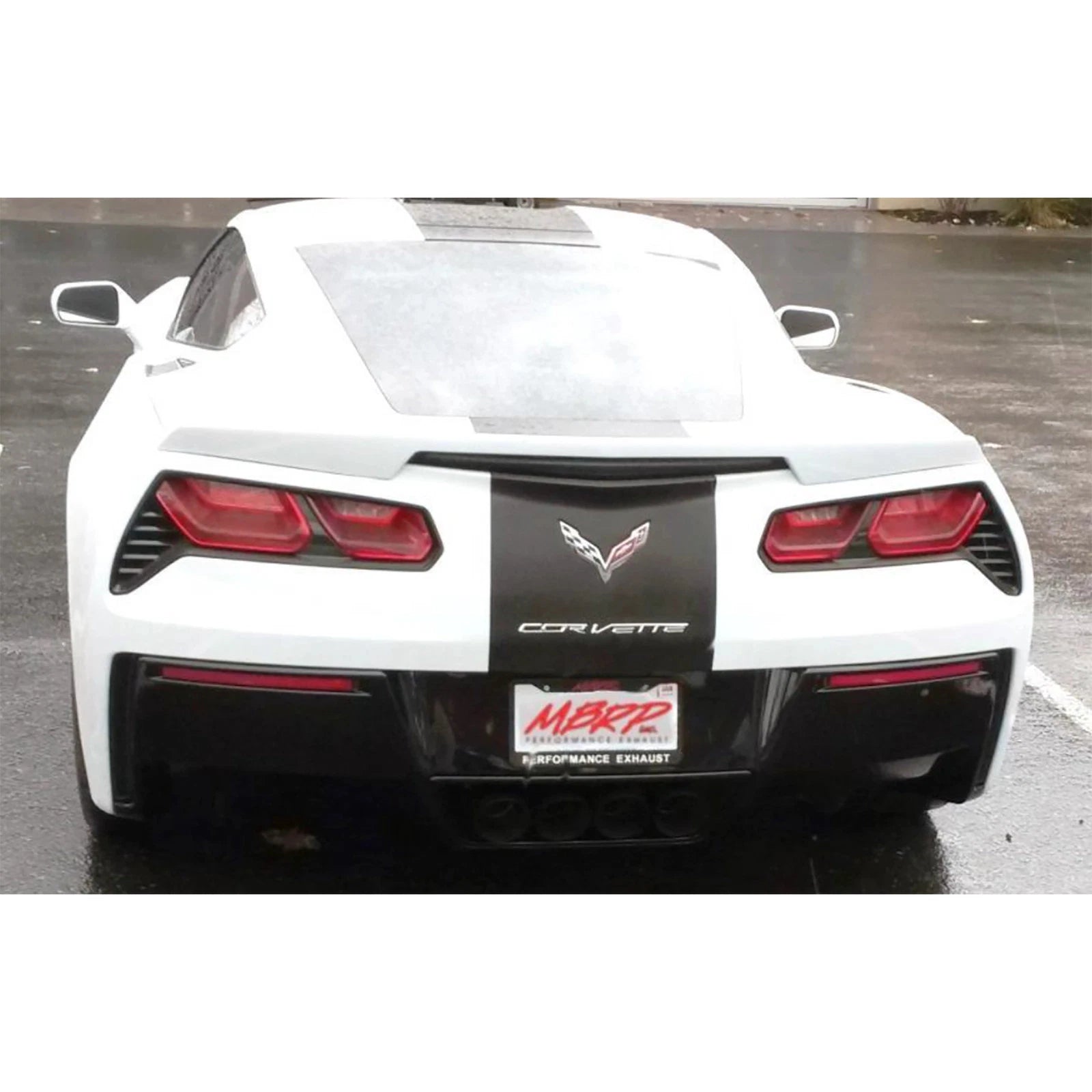 MBRP 14-19 Chevy Corvette V8 6.2L 3in T304 Dual Axle Back w/ 4in Quad Dual Wall Tips