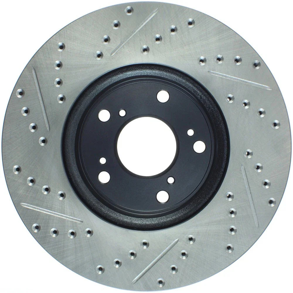 StopTech Slotted & Drilled Sport Brake Rotor Front Left 13 Honda Accord Sport