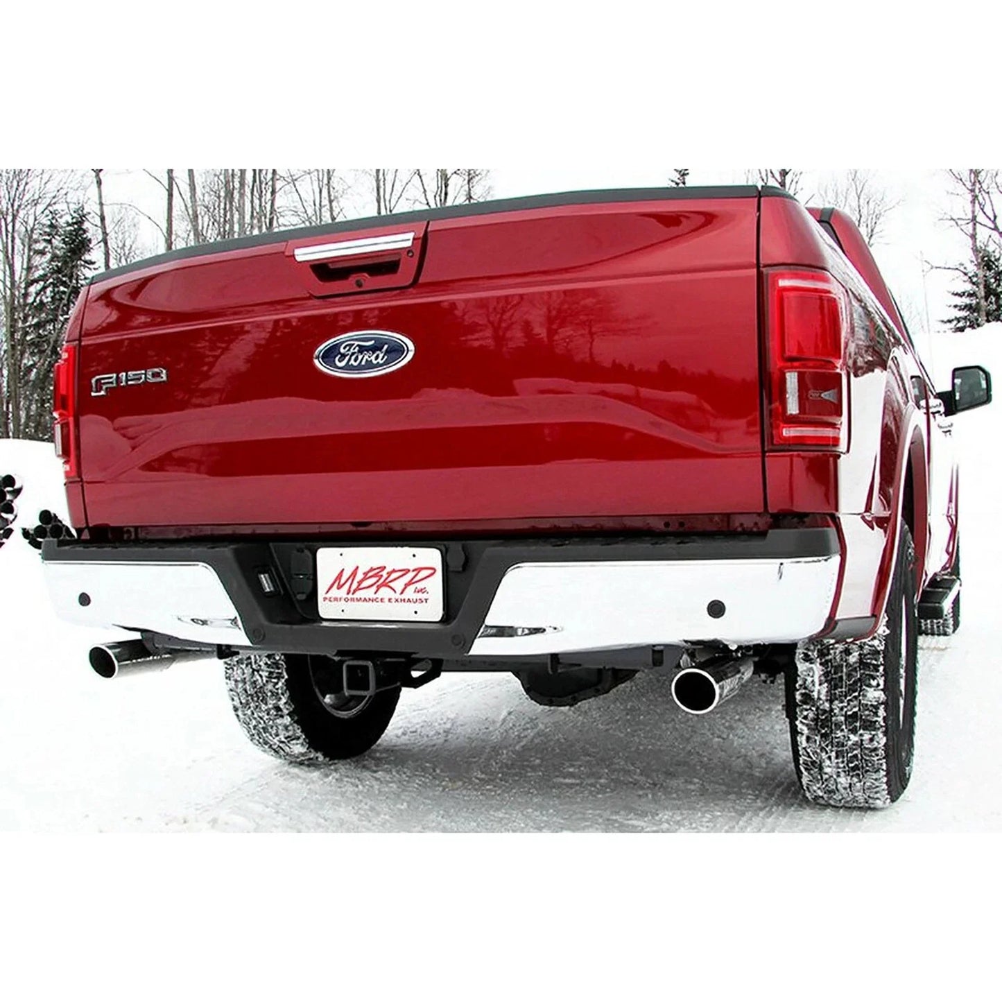 MBRP 2015 Ford F-150 5.0L 3in Cat Back Dual Split Rear Exit AL Exhaust System