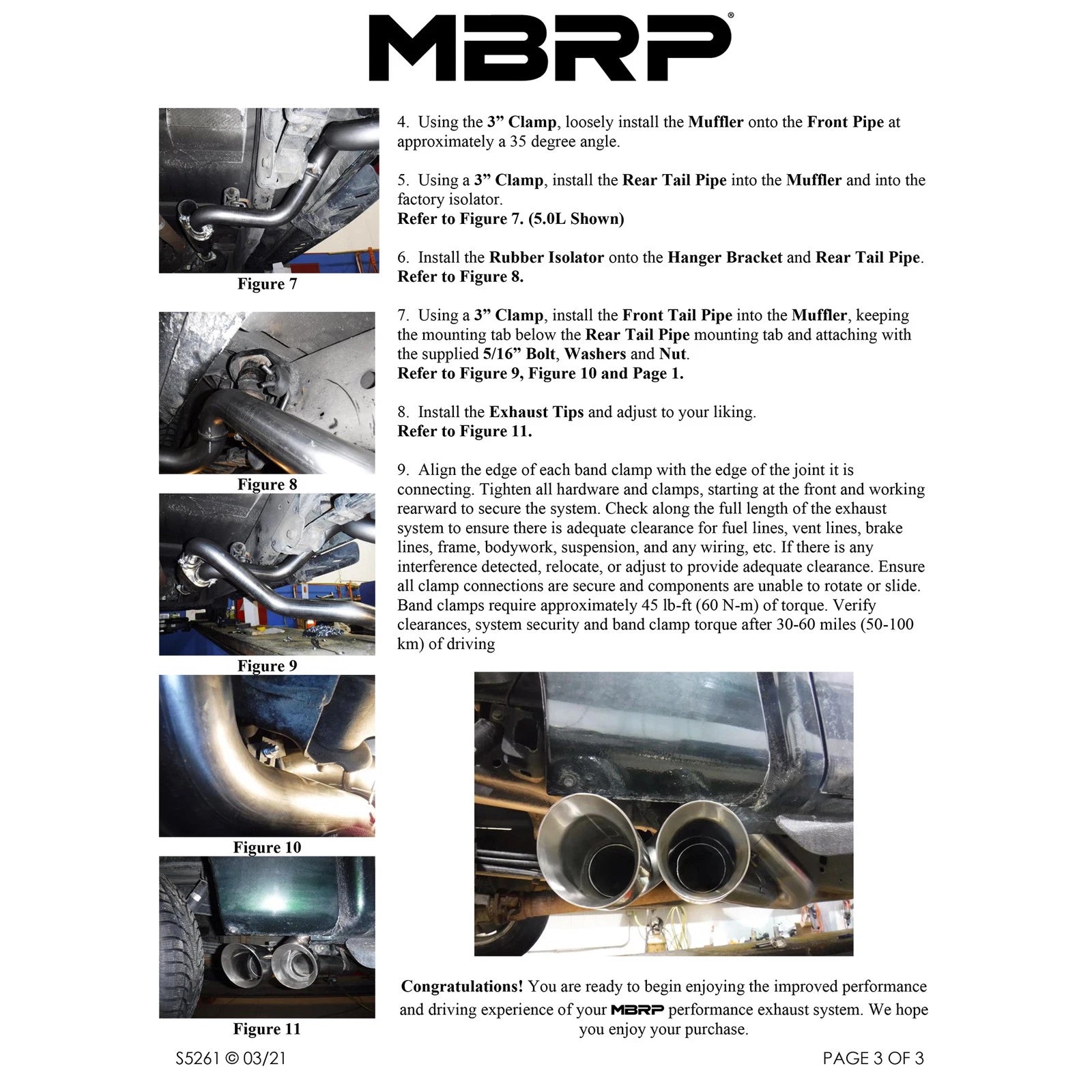 MBRP 09-14 Ford F150 T304 Pre-Axle 4.5in OD Tips Dual Outlet 3in Cat Back Exhaust