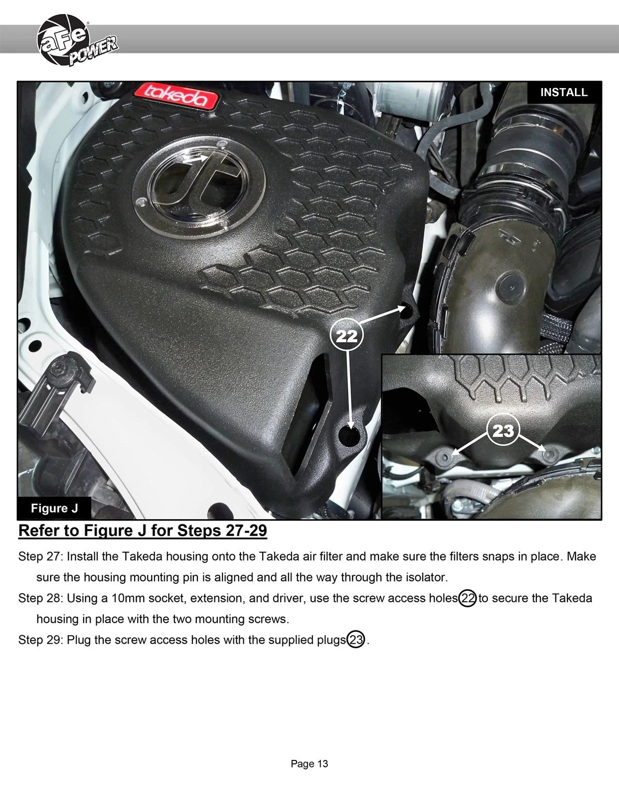 aFe 20-24 Subaru Outback Takeda Momentum Pro 5R Cold Air Intake Filter