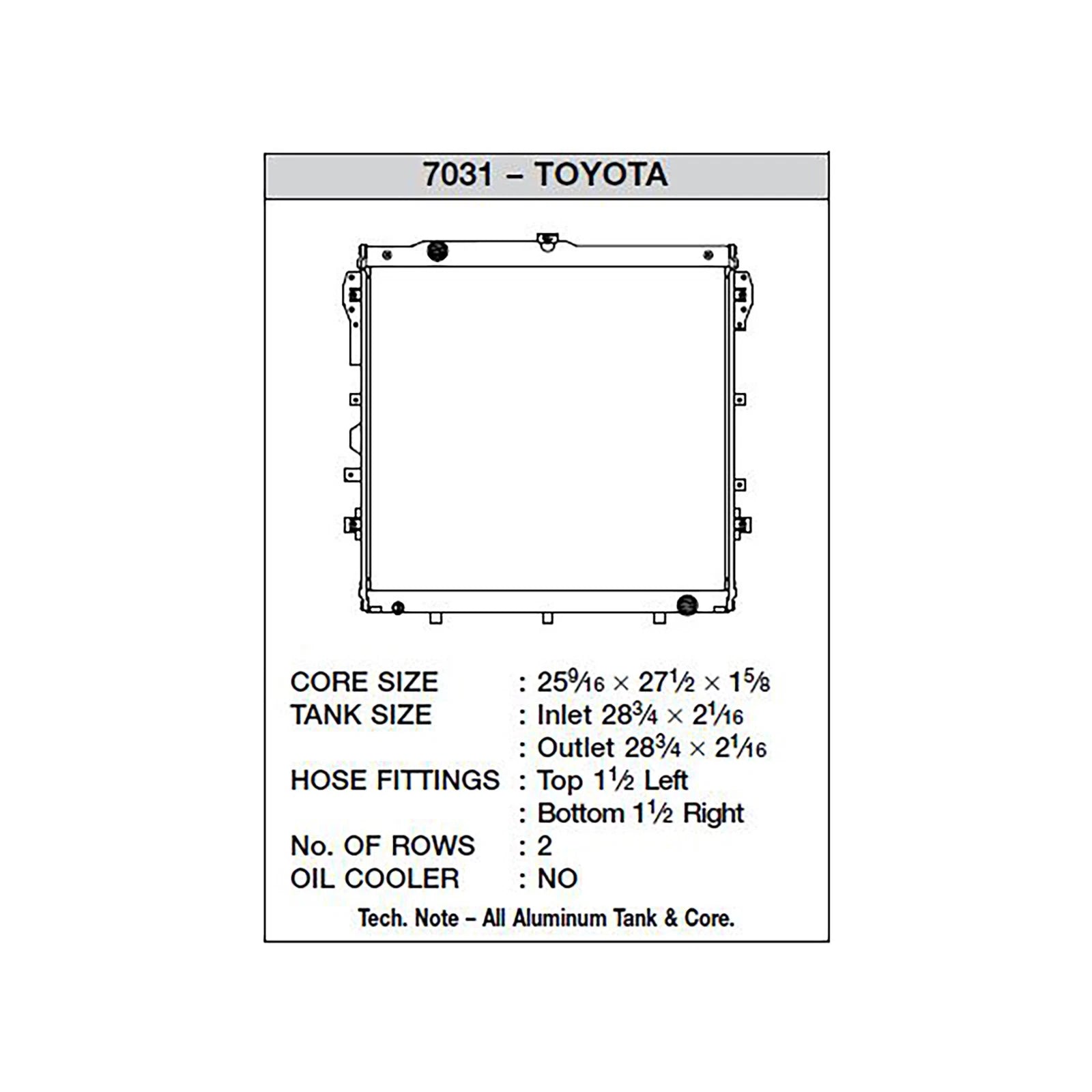 CSF 07-19 Toyota Tundra 5.7L Radiator
