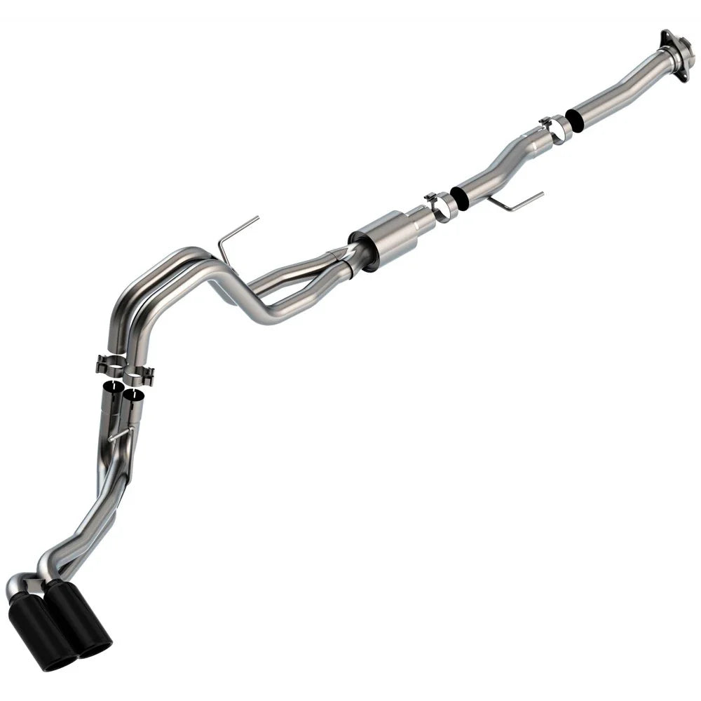 Borla F-150 2021 5.0L 2dr RC SB (122.8 WB) XL/XLT 3/2.25 DSE Cat-Back ATAK Black Chrome Tips