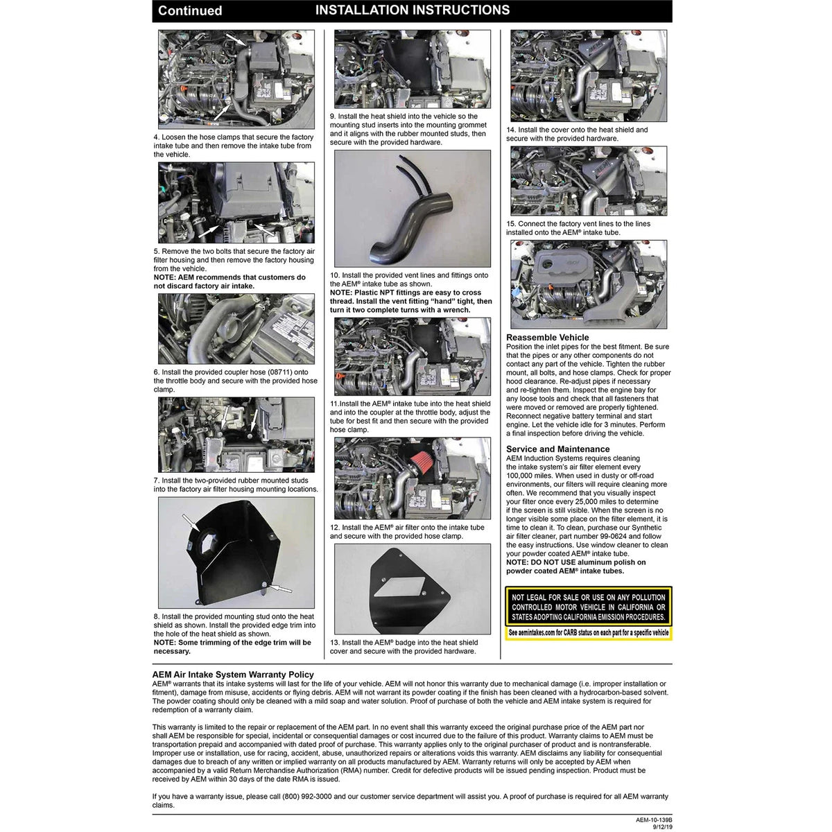 AEM 15-18 Hyundai Sonata L4-2.4L F/I Cold Air Intake