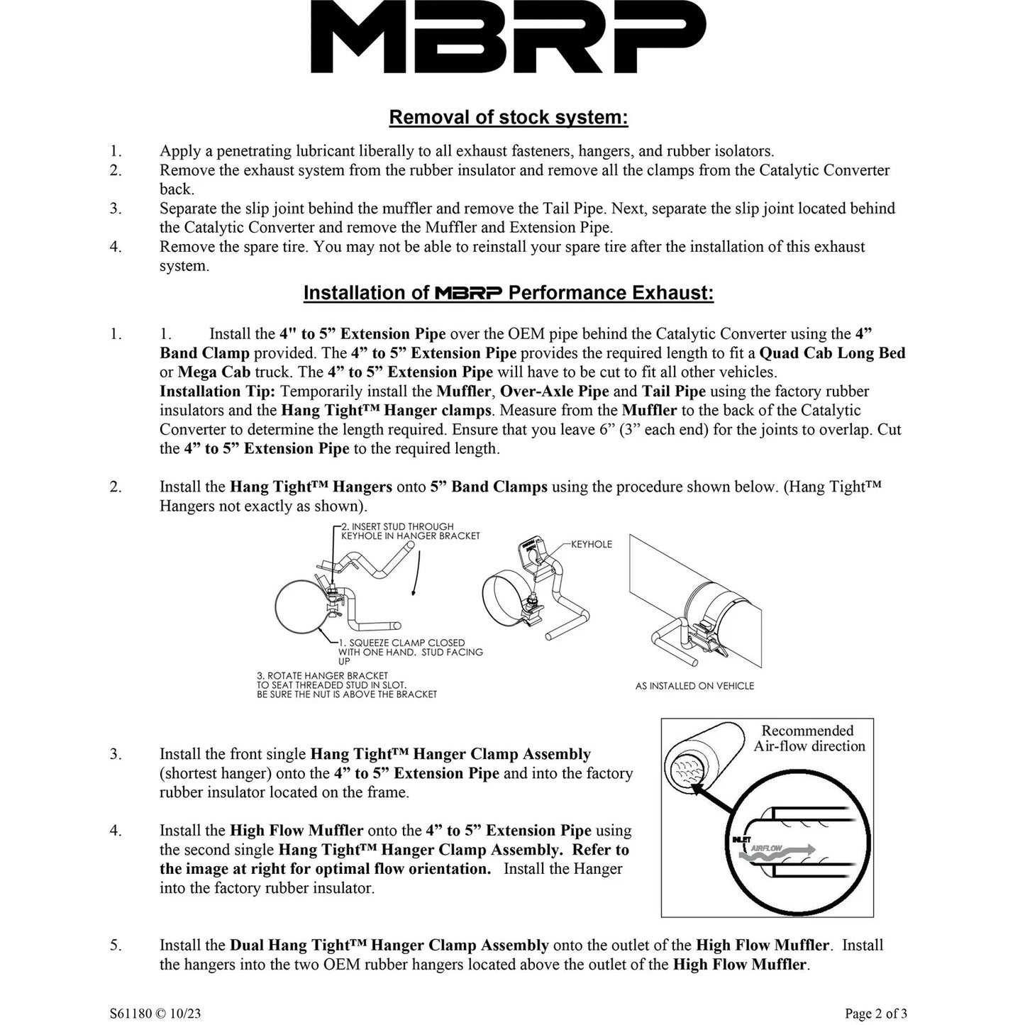 MBRP 2004-2007 Dodge 2500/3500 Cummins 600/610 5 Cat Back Single Side