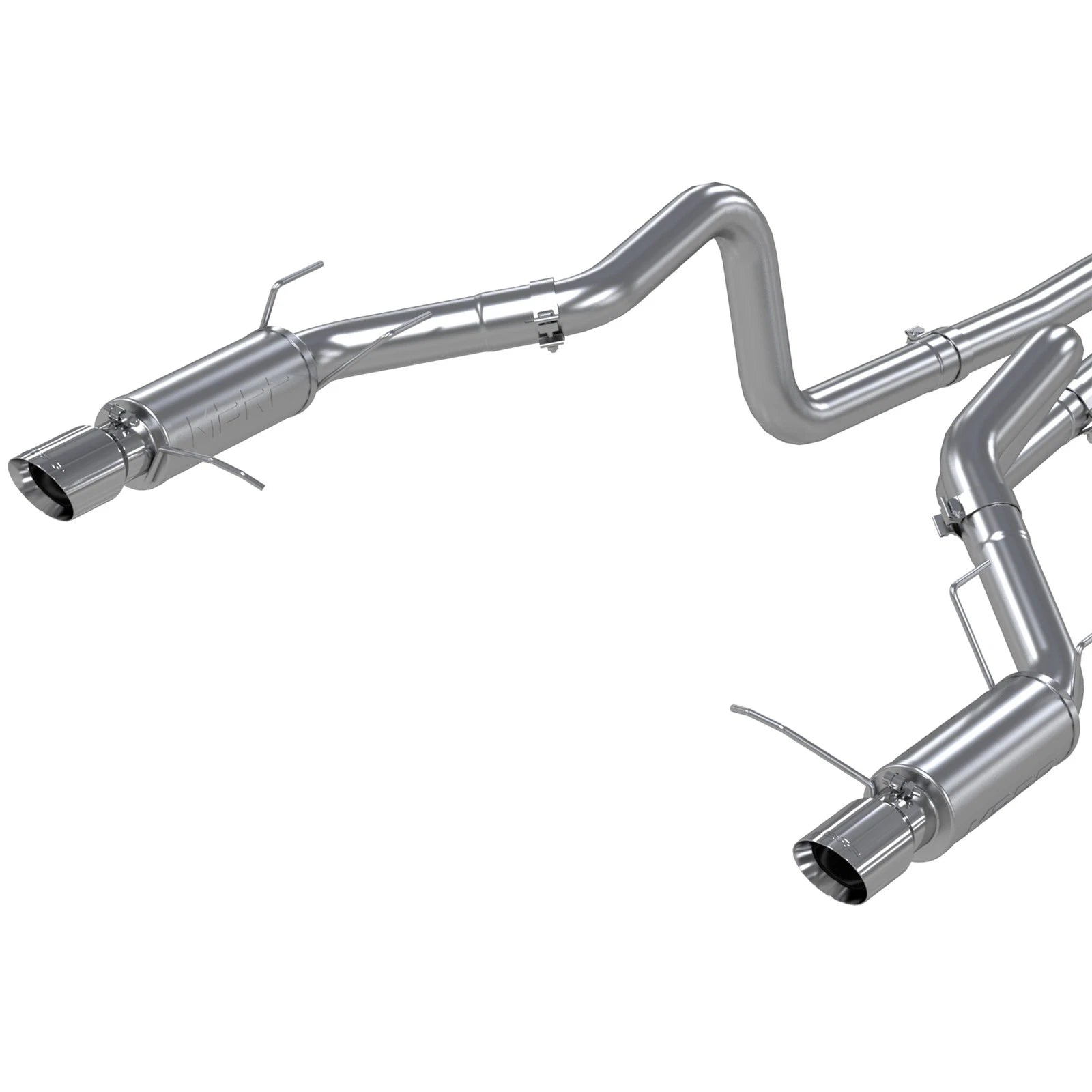 MBRP 11-14 Ford Mustang GT 5.0L Dual Split Rear Race Version T409 3in Cat Back Exhaust System