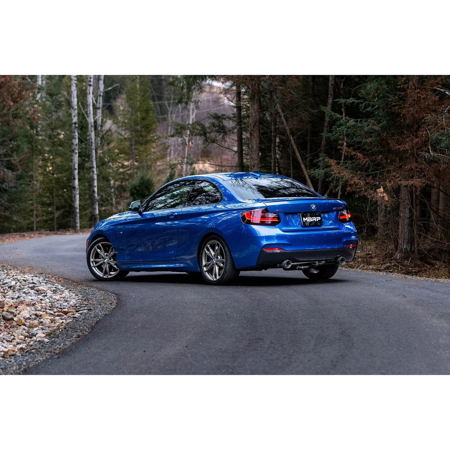 MBRP 17-21 BMW M240I 3.0L 3in Axle Back Dual Rear Exit w/ T304 SS Carbon Fiber Tips (Street Version)