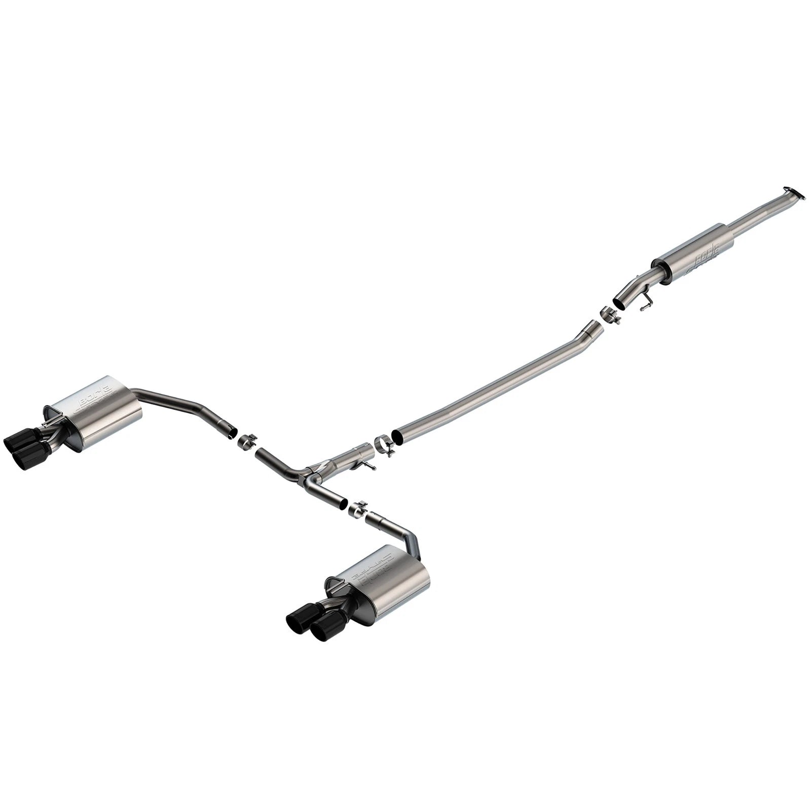 Borla 21-23 Kia K5 GT i4 AT FWD 4DR 2.00in 2.75in S-Type Exhaust - Black Chrome