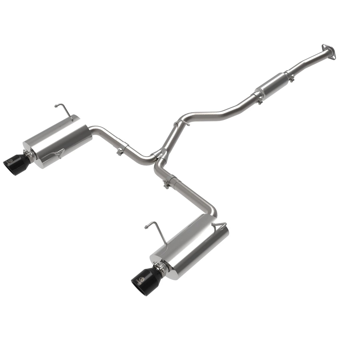 aFe Subaru Forester XT 14-18 H4-2.5L (t) Takeda 2-1/2in to 2-1/4in 304 SS Cat-Back- Black Tip