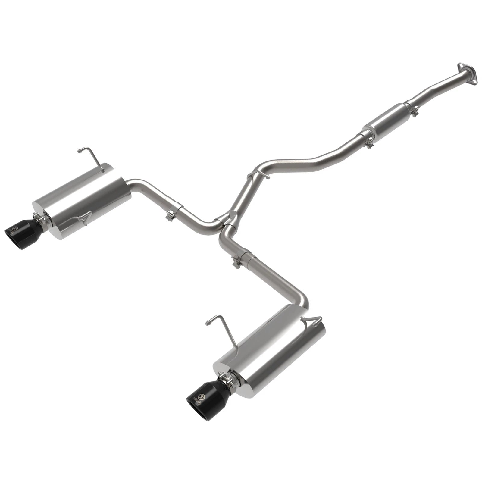 aFe Subaru Forester XT 14-18 H4-2.5L (t) Takeda 2-1/2in to 2-1/4in 304 SS Cat-Back- Black Tip