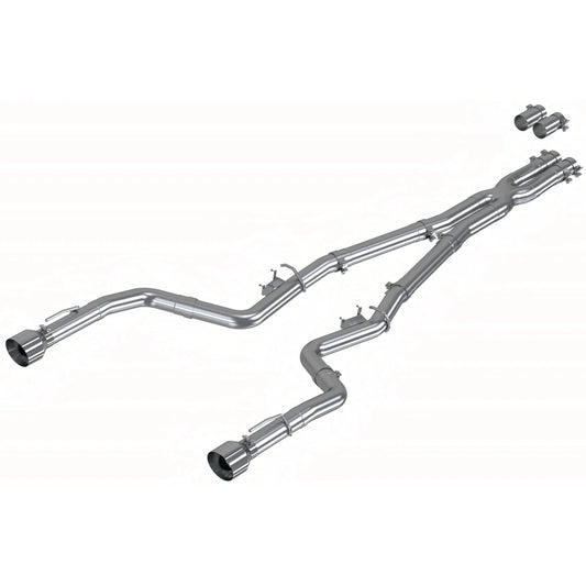MBRP 17-21 Charger 5.7L/6.2L/6.4L 3in Race Profile Cat-Back w/ Dual Tips Aluminized Steel Exhaust
