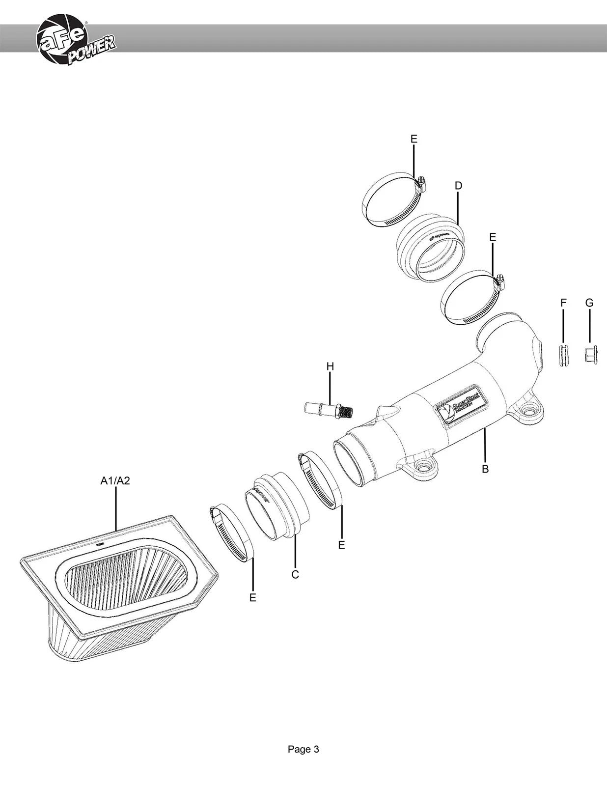 aFe Super Stock Induction System Pro 5R Media Jeep 18-21 Wrangler JL / 20-21 Gladiator JT V6-3.6L