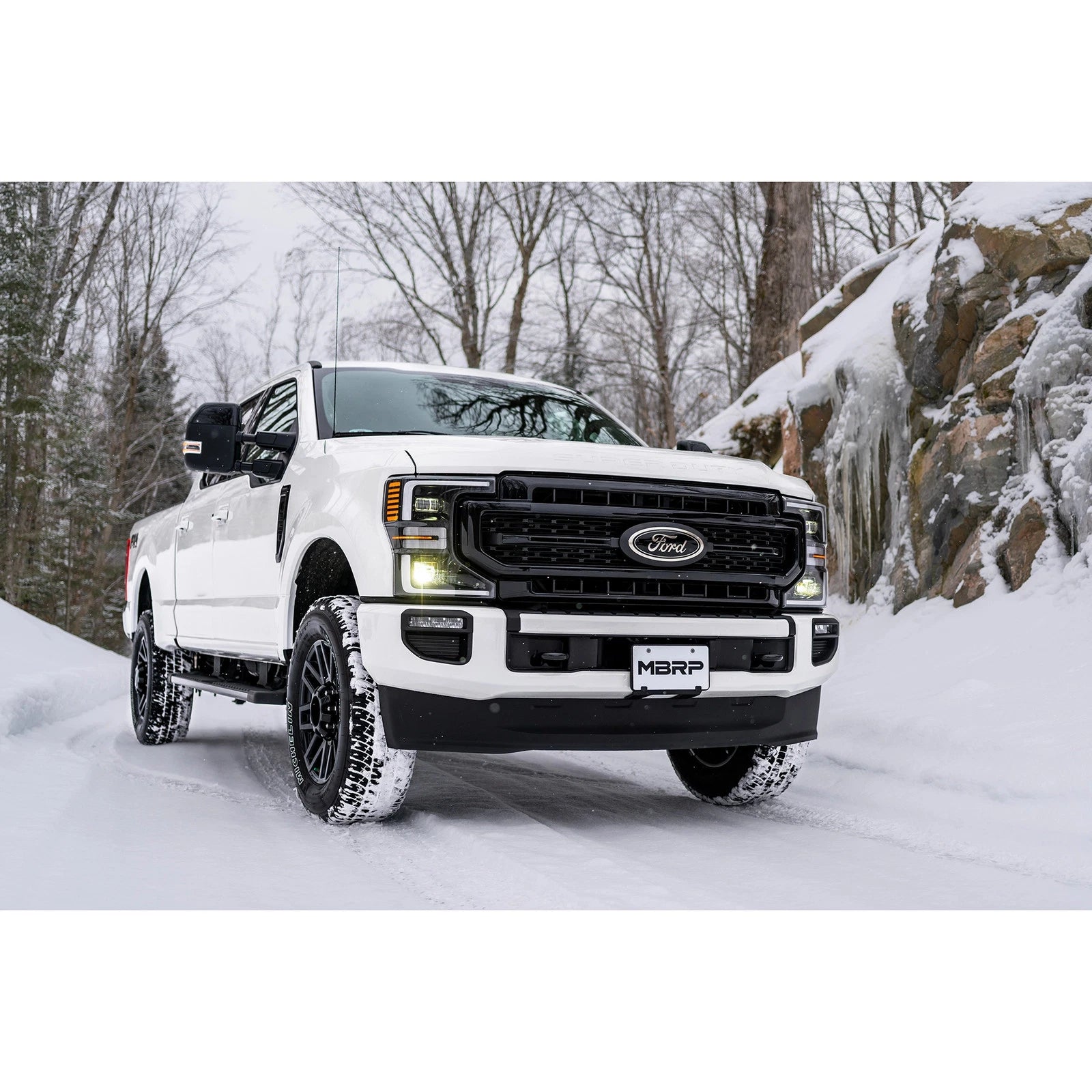 MBRP 2017+ Ford F-250/F-350 6.2L/7.3L Super/Crew Cab Single Side 4in T304 Catback Exhaust