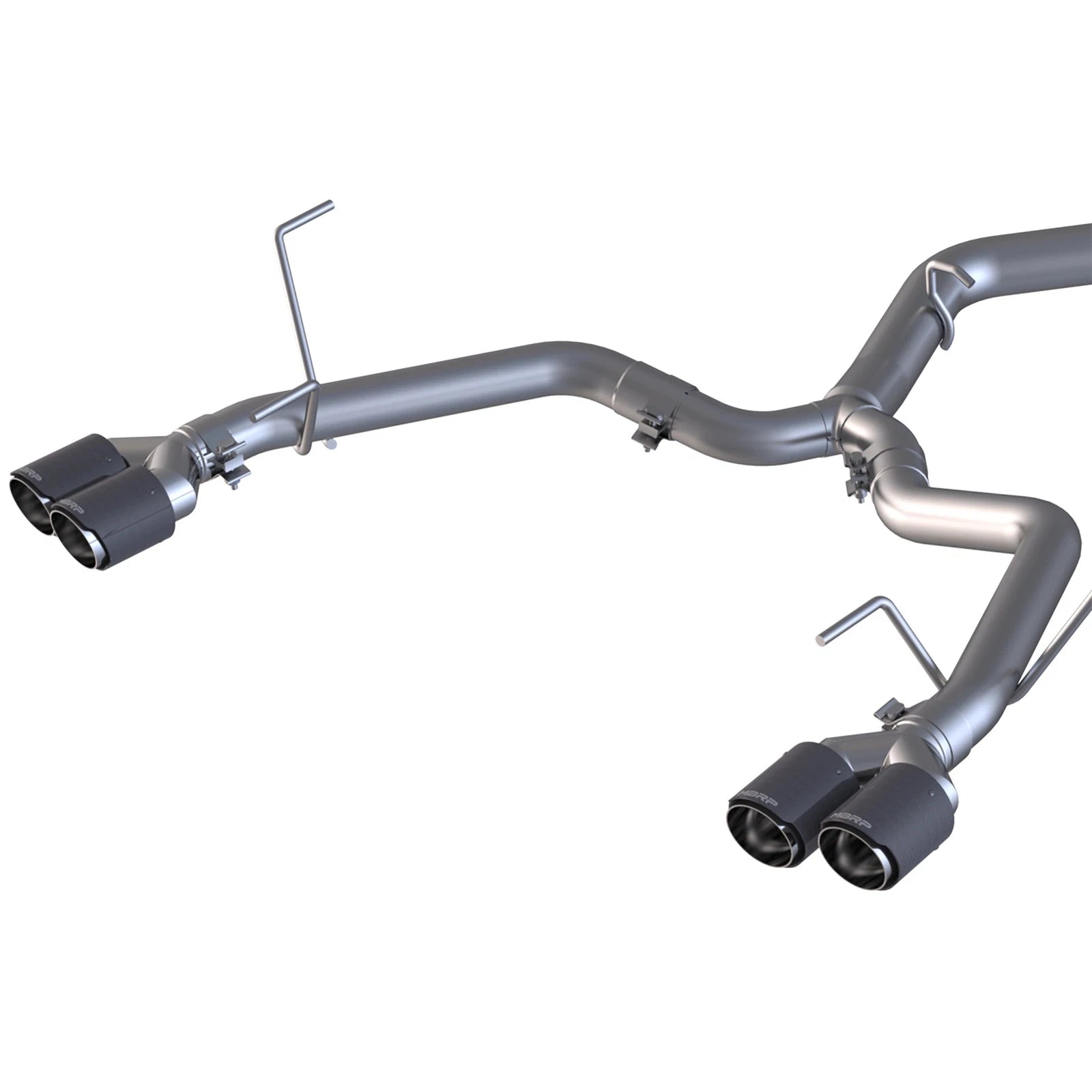 MBRP 15-19 Subaru WRX 2.0L/STI 2.5L 3in Dual Split Rear Exit w/ 3.5in CF Tips - T304 (Race Version)