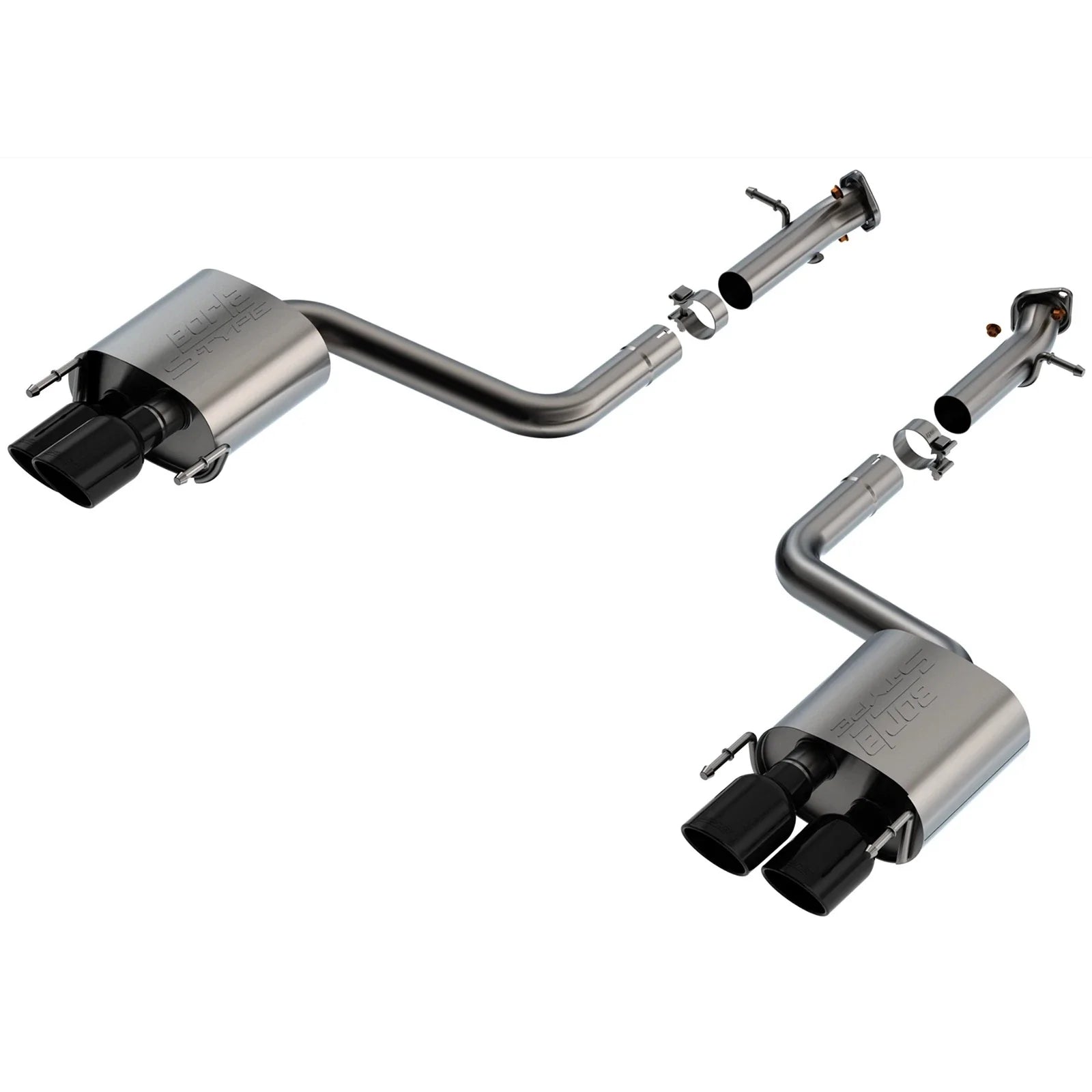 Borla 15-24 Lexus RC F Axle-Back Exhaust System S-Type - Black Chrome