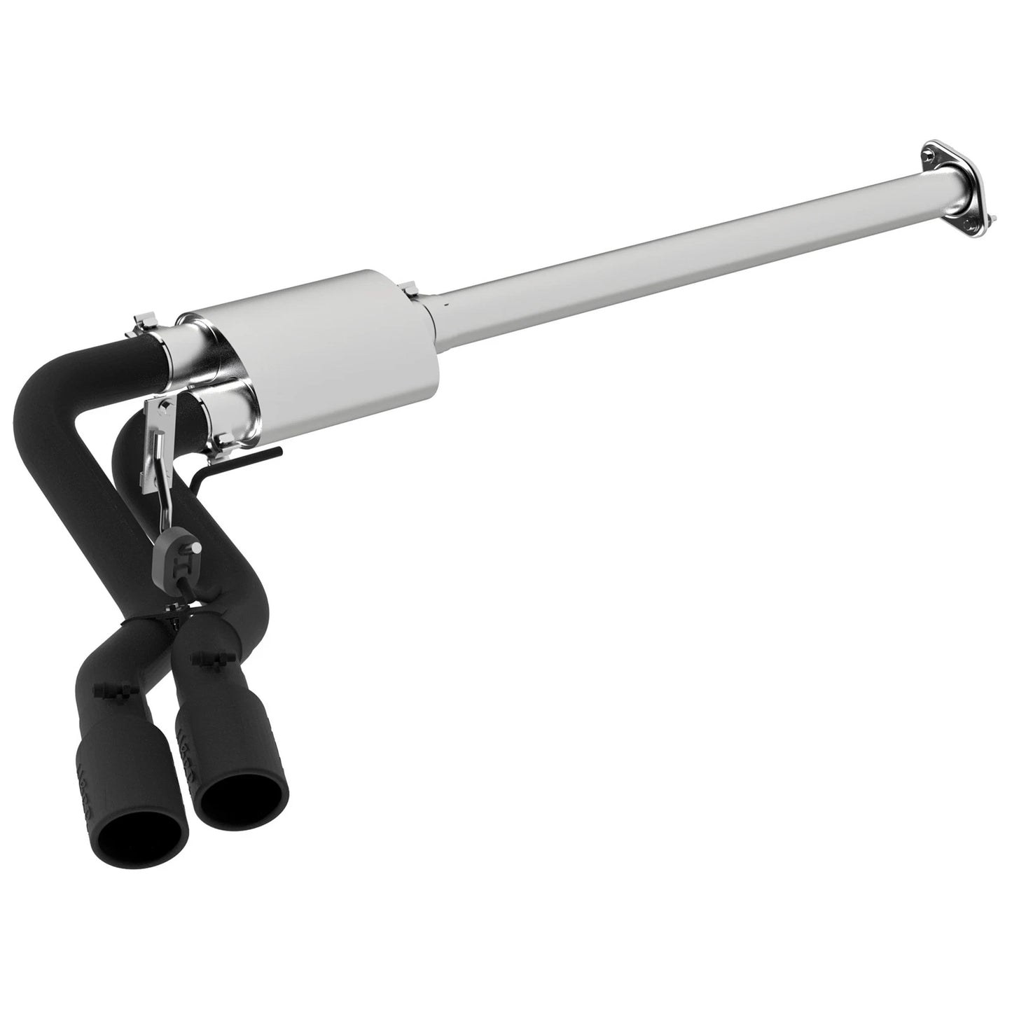 MBRP 15-16 Ford F-150 2.7L/3.5L/5.0L 3in Cat Back Single Side Pre-Axle Dual Exit Black Coated