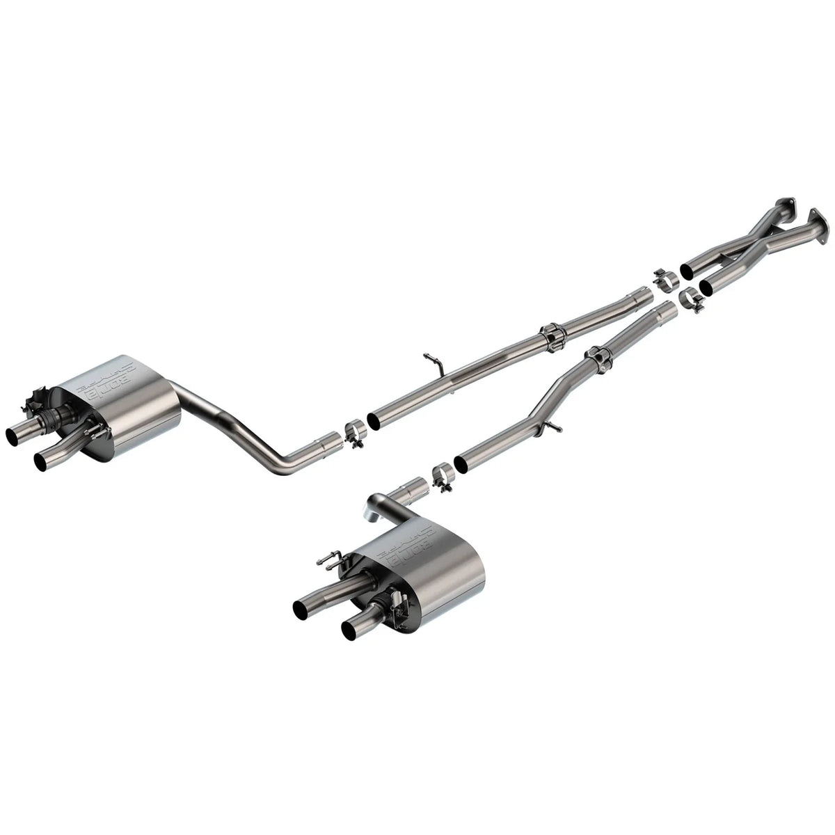 Borla 22-23 Kia Stinger 3.3L V6 Turbo 2.25in Pipe Dia Dual Split Rear Exit S-Type Cat-Back Exhaust