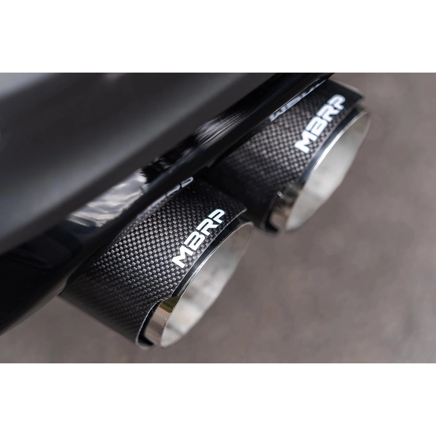 MBRP 20-21 Ford Explorer ST 3.0L EcoBoost Dual Rear Exit Axle Back w/ Quad Carbon Fiber Tips - T304
