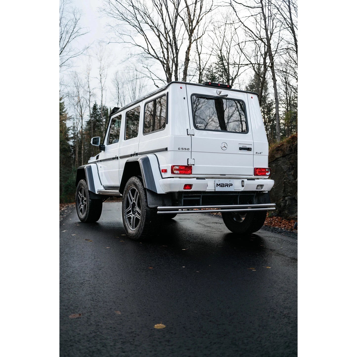 MBRP 03-18 Mercedes-Benz W463A G-Class 3in Cat Back Dual Turn Down T304