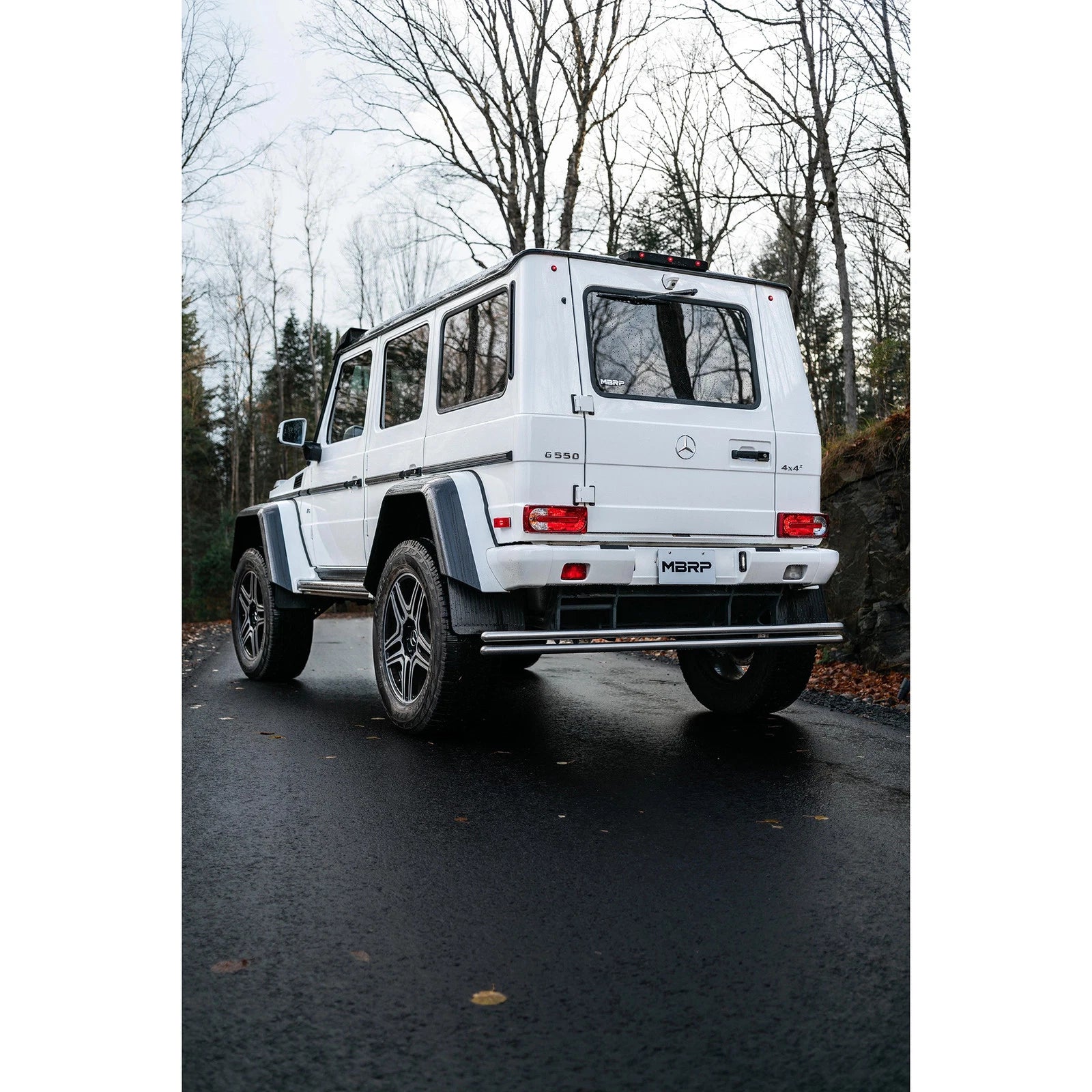 MBRP 03-18 Mercedes-Benz W463A G-Class 3in Cat Back Dual Turn Down T304