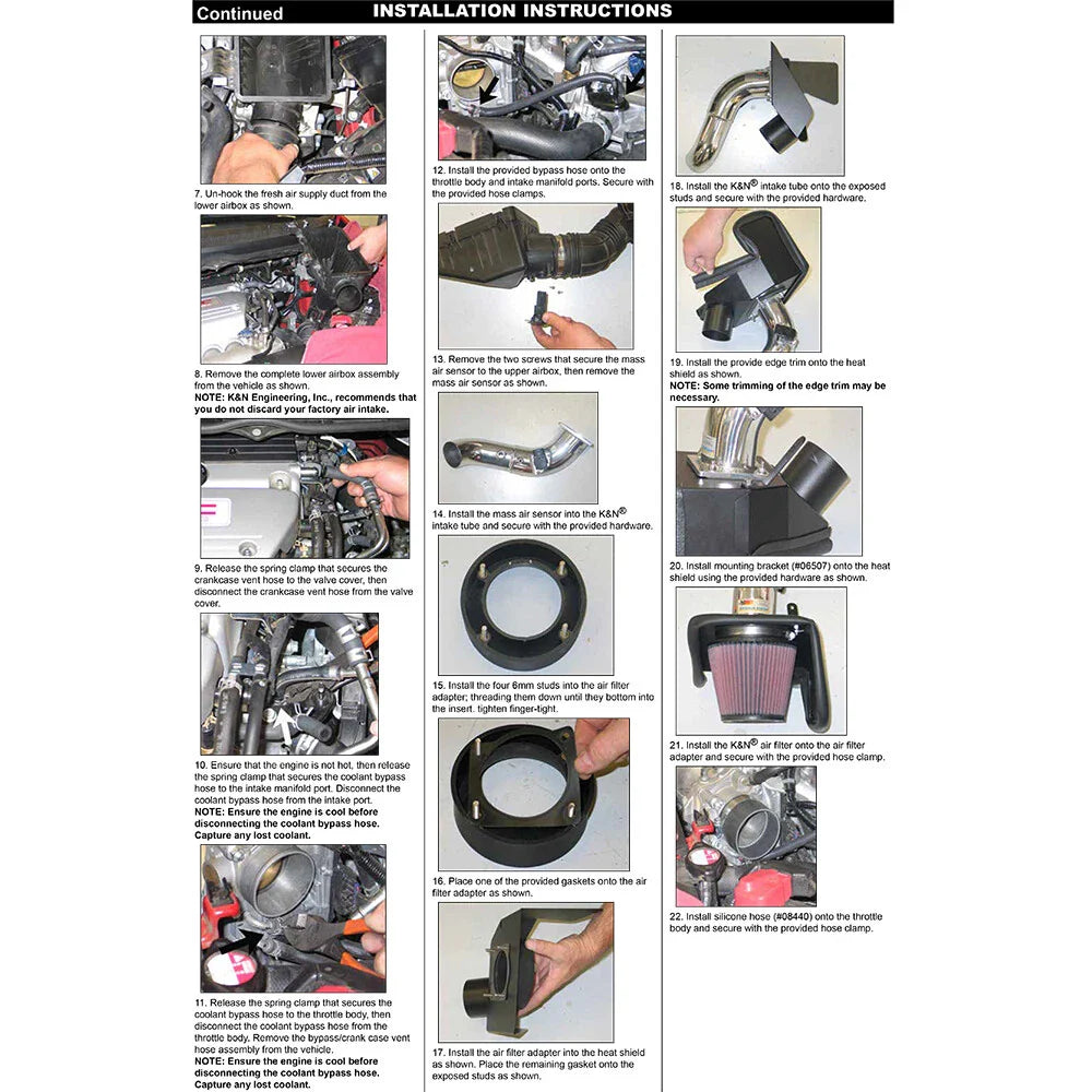 K&N 06-09 Civic Si Silver Typhoon Short Ram Intake