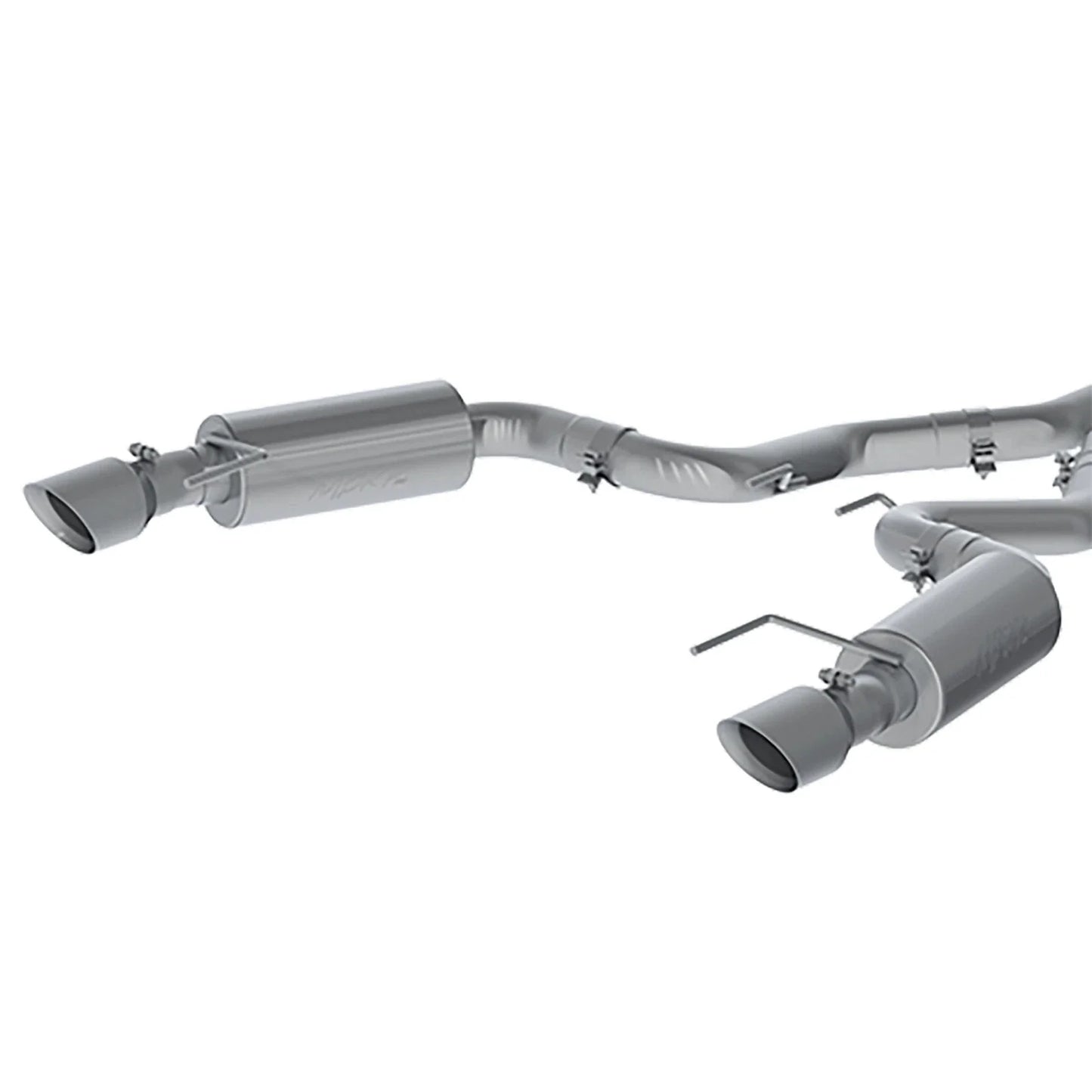 MBRP 15 Ford Mustang GT 5.0 Convertible T409 3in Cat Back Dual Split Rear Exit (Street Version)
