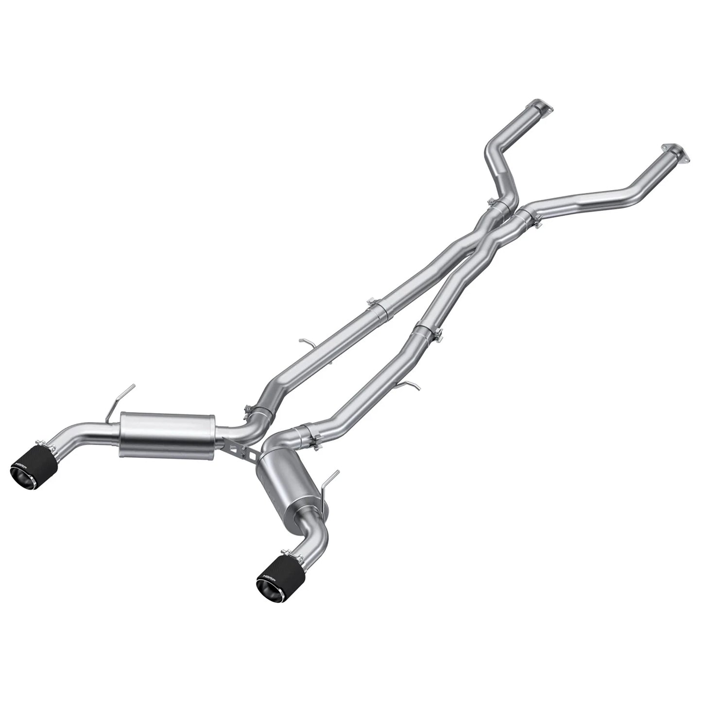 MBRP 16-19 Infiniti Q50 3.0L FWD/AWD 3in Cat Back w/ 4.5in OD Carbon Fiber Tips - T304