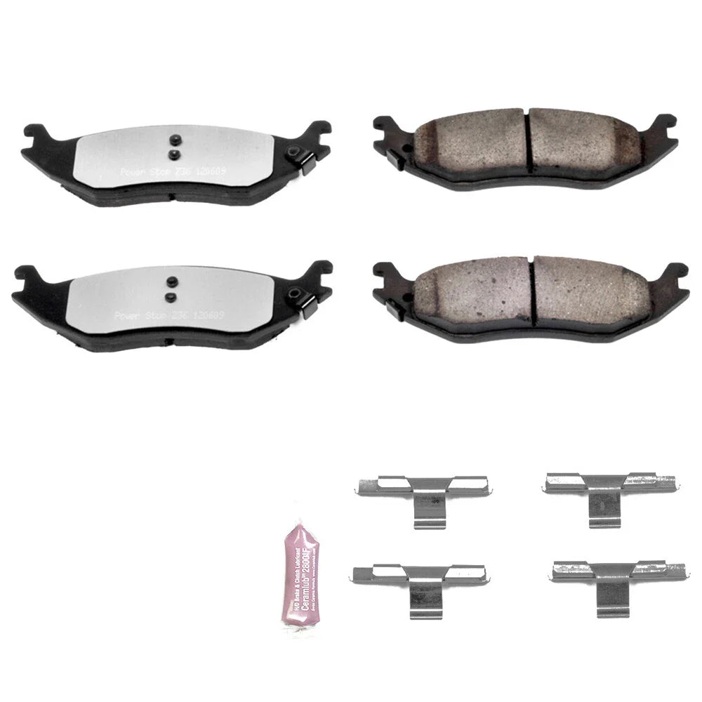 Power Stop 07-09 Chrysler Aspen Rear Z36 Truck & Tow Brake Pads w/Hardware
