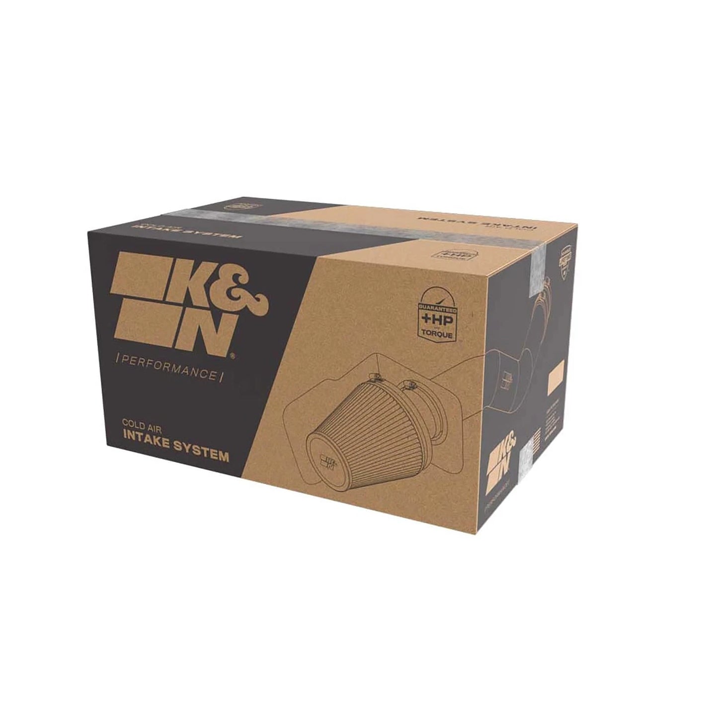 K&N 17-23 Dodge Charger/Challenger Hellcat SC 6.2L V8 DRYFLOW Performance Air Intake System