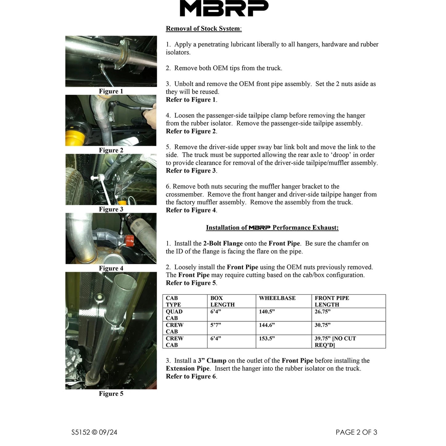 MBRP 2019 Ram 1500 5.7L (CrewCab & QuadCab ONLY) 2.5in Cat Back Dual Split Rear w/ 4.5in Tip - T304