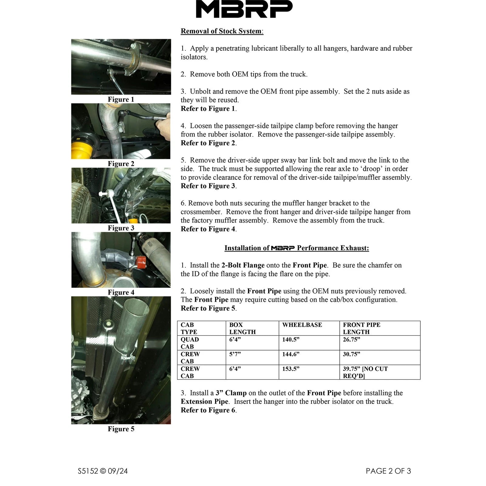 MBRP 2019 Ram 1500 5.7L (CrewCab & QuadCab ONLY) 2.5in Cat Back Dual Split Rear w/ 4.5in Tip - T304