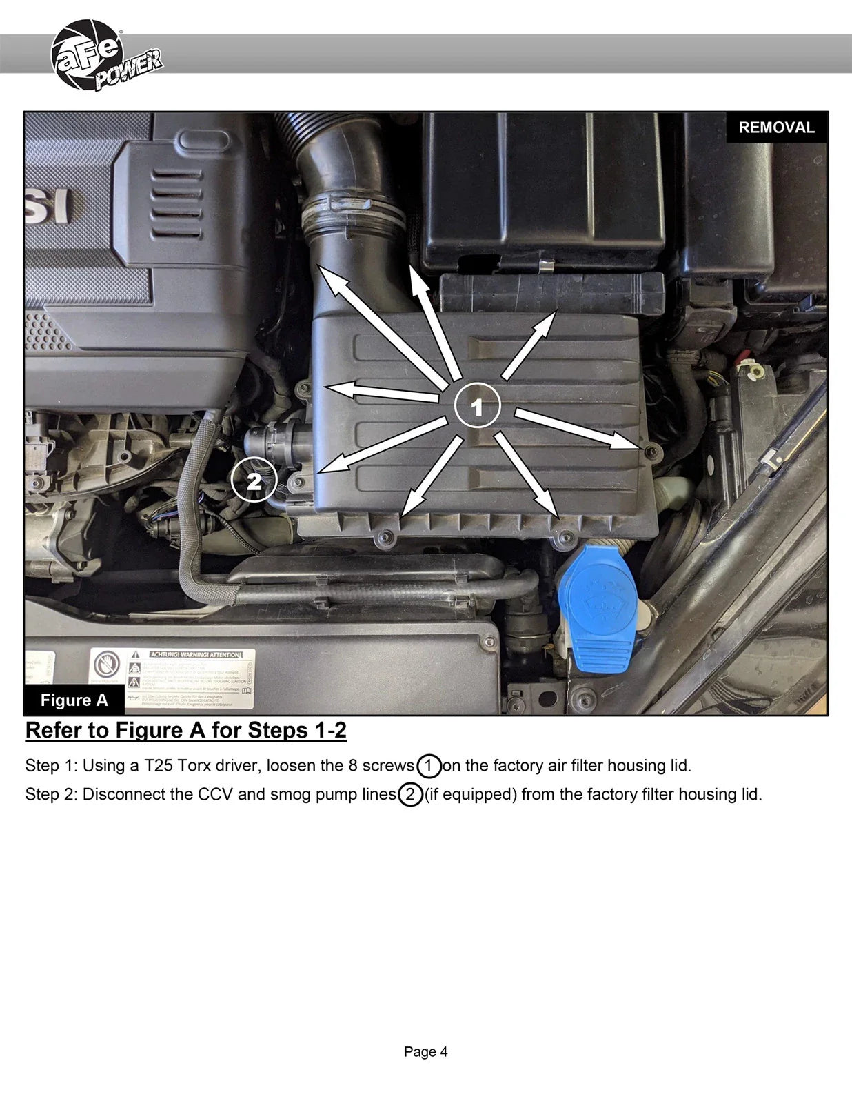 aFe Super Stock Induction System Pro 5R Media 15-19 VW Golf R L4 2.0L (t)