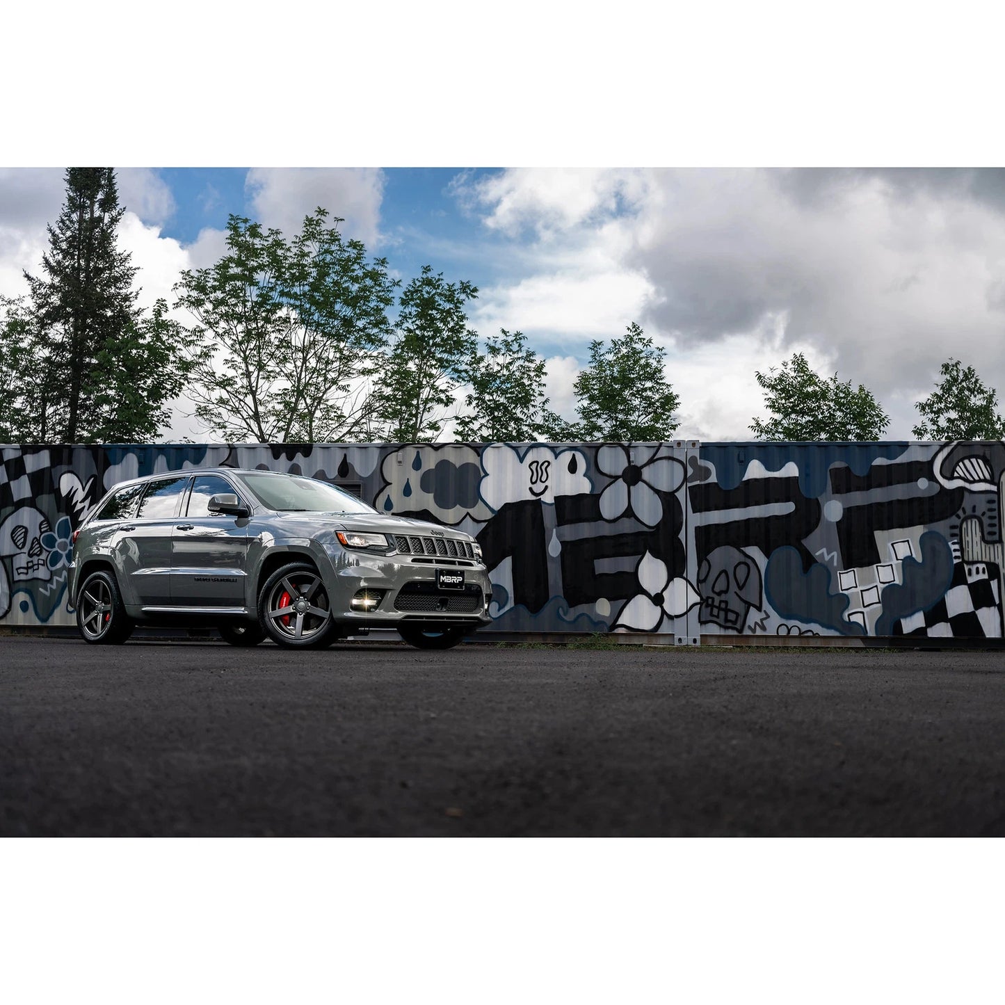 MBRP 2012+ Jeep Grand Cherokee SRT 6.4L 3in Dual Rear Exit T304SS Catback Exhaust - CF Tips
