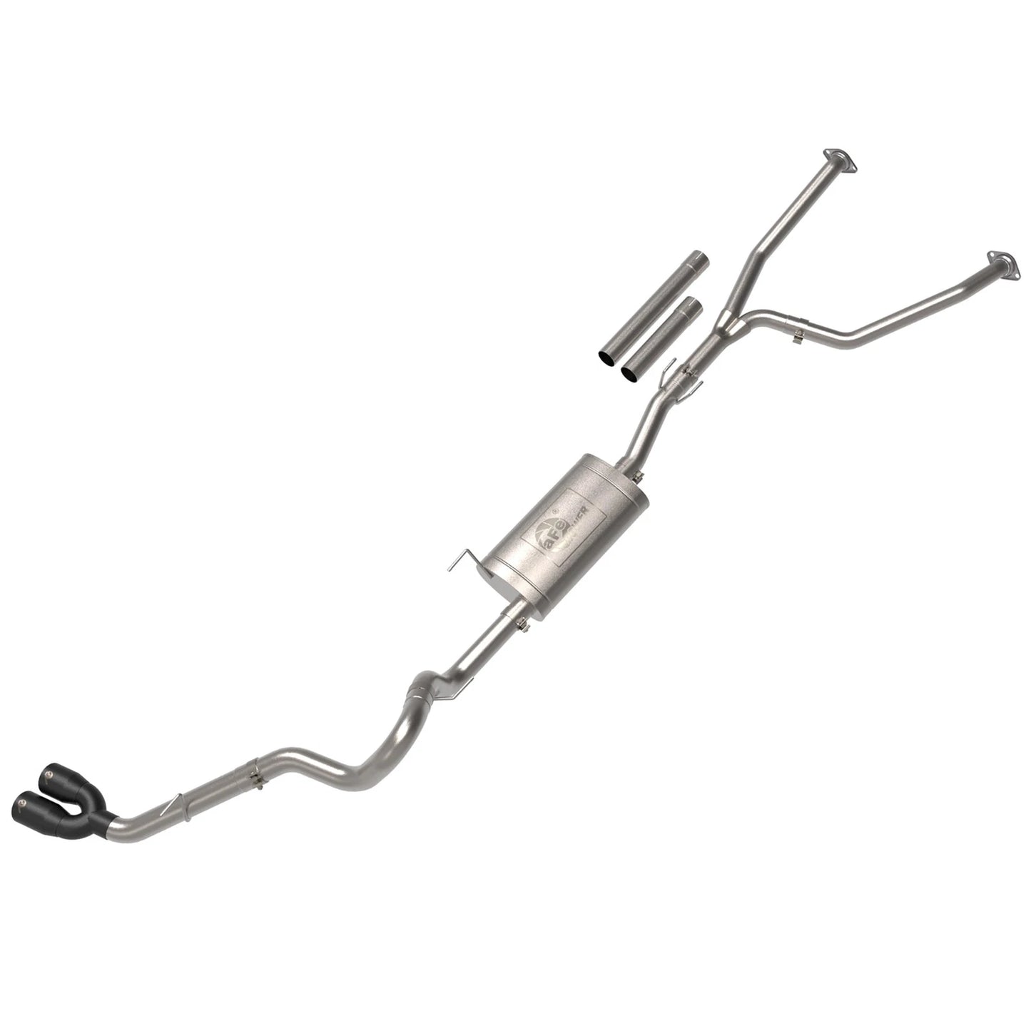 aFe 2022 Toyota Tundra V6-3.5L (tt) Vulcan Series 2.5in to 3in 304 SS Cat-Back Exhaust w/ Black Tip