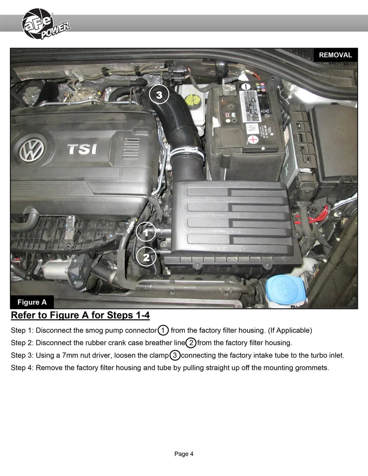 aFe Magnum FORCE Stage-2 Pro Dry S Cold Air Intake System 15-19 Volkswagen GTI (MKVII) L4-2.0L (t)