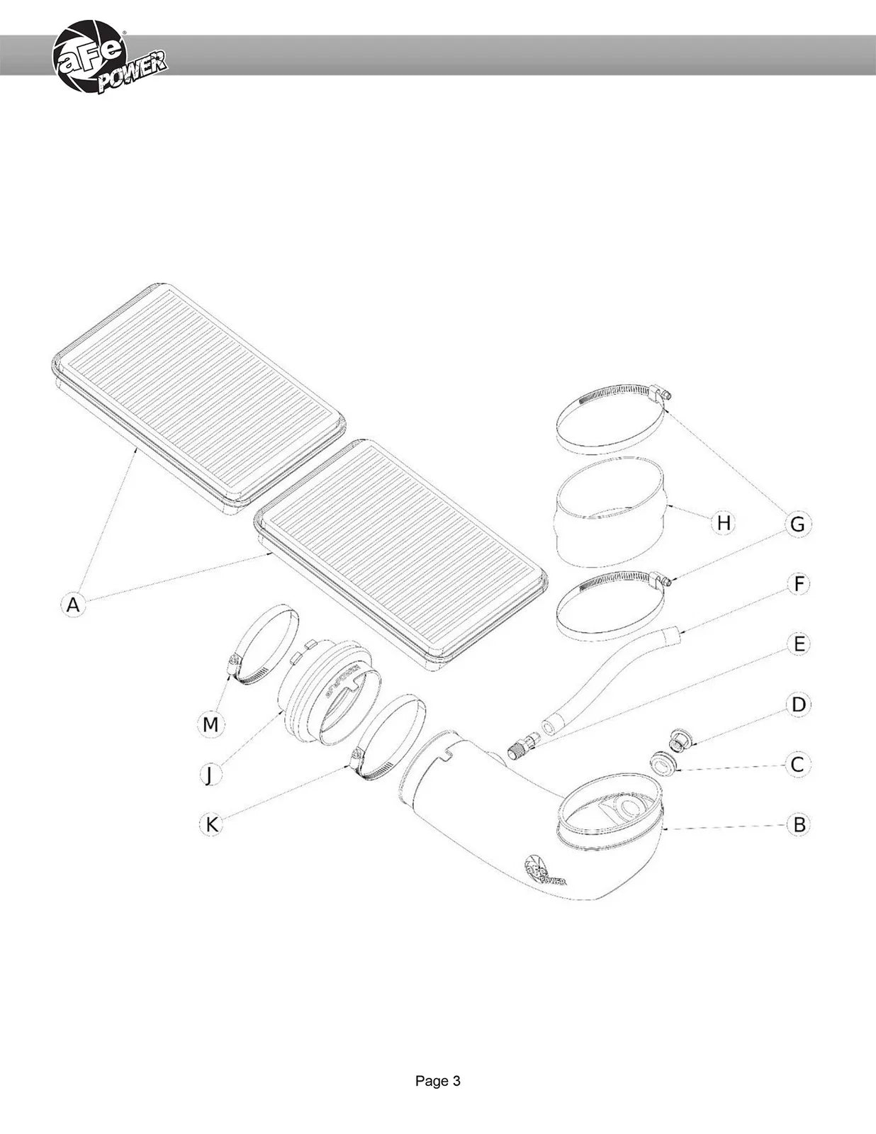 aFe 21-23 Ram 1500 TRX HEMI V8 6.2L (sc) Super Stock Induction System w/ Pro DRY S Filters